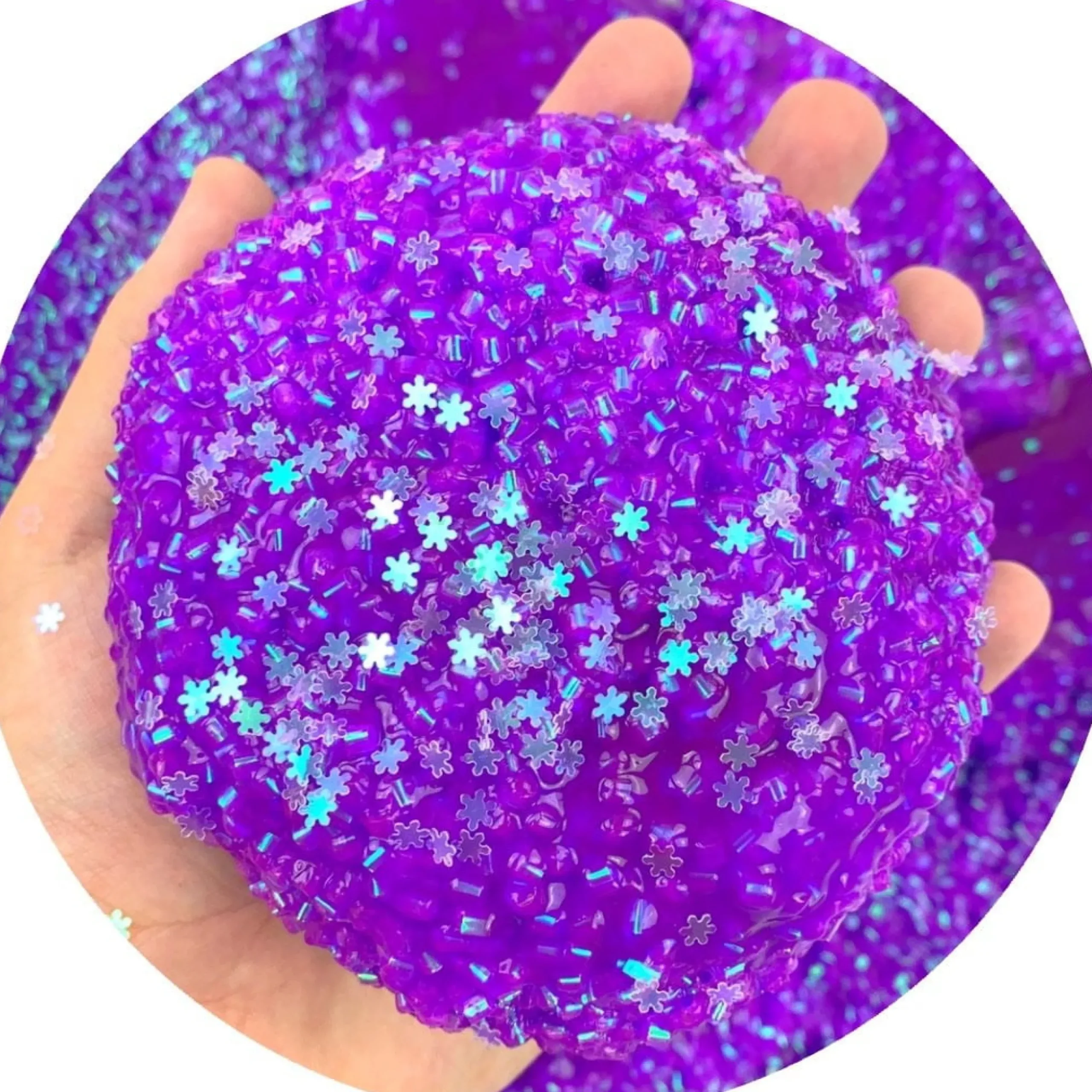 Beaded Slime|Bingsu Slime>Dope Slime Amethyst Frostbite