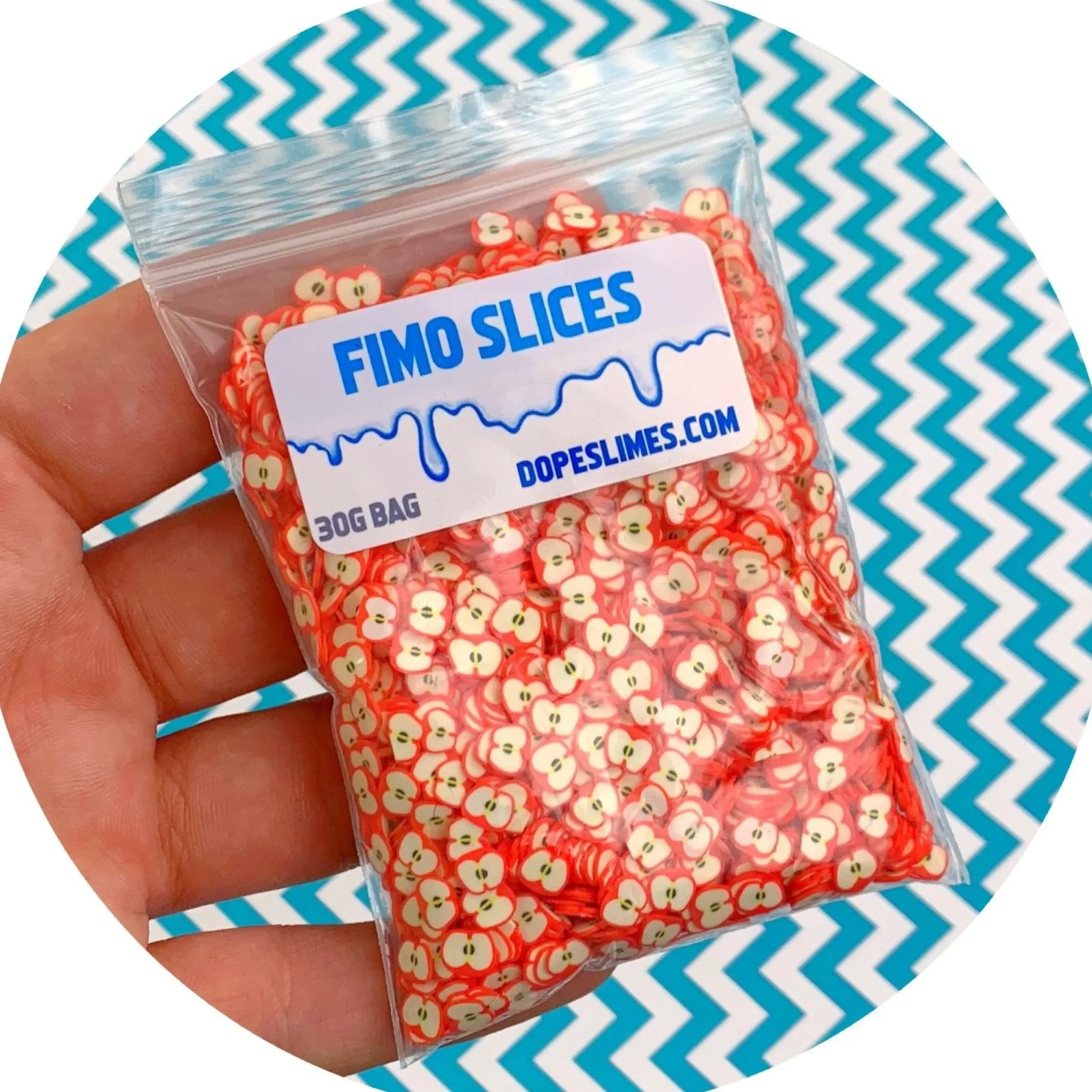 Slime Fimo Slices>Dope Slime Apple Fimo Slices