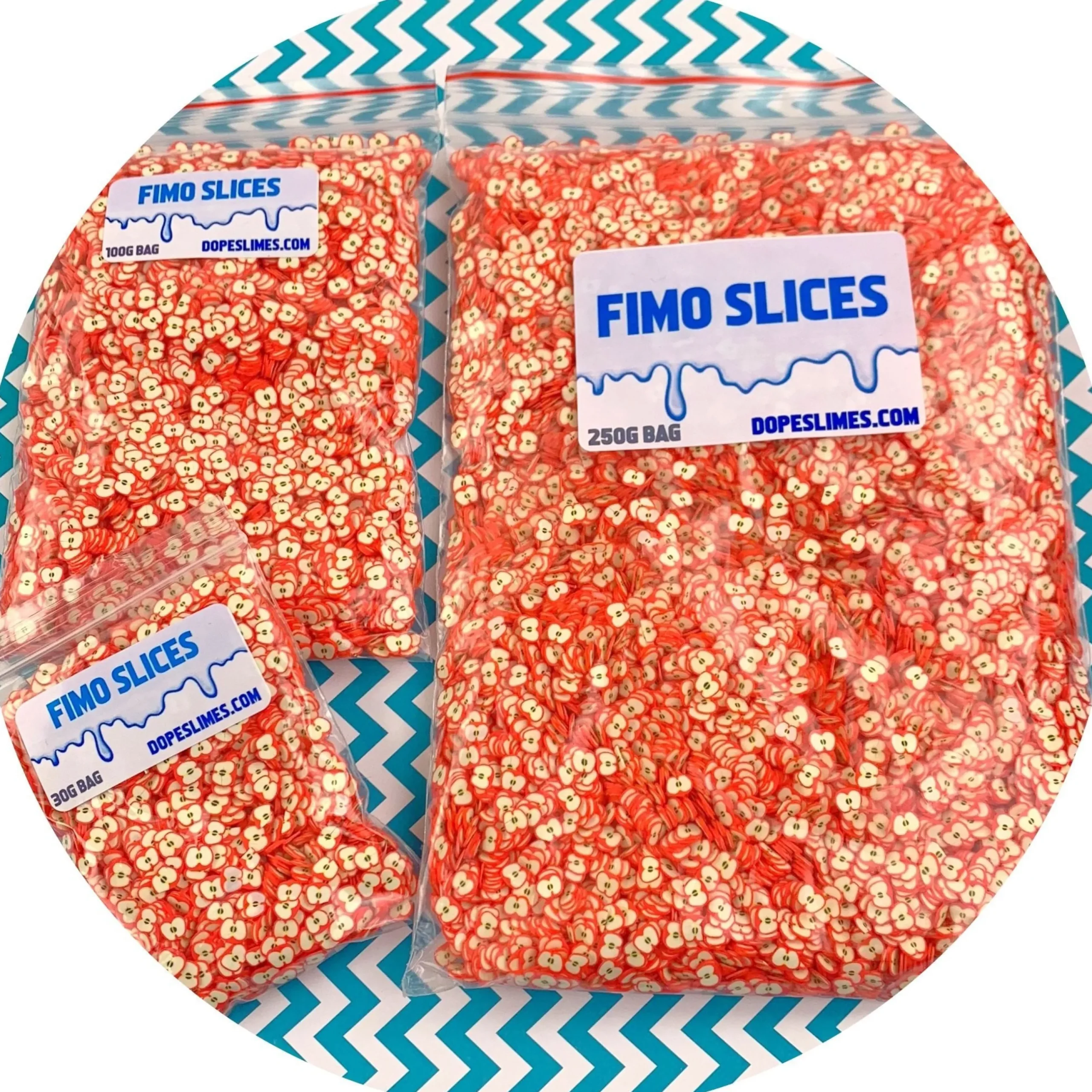 Slime Fimo Slices>Dope Slime Apple Fimo Slices