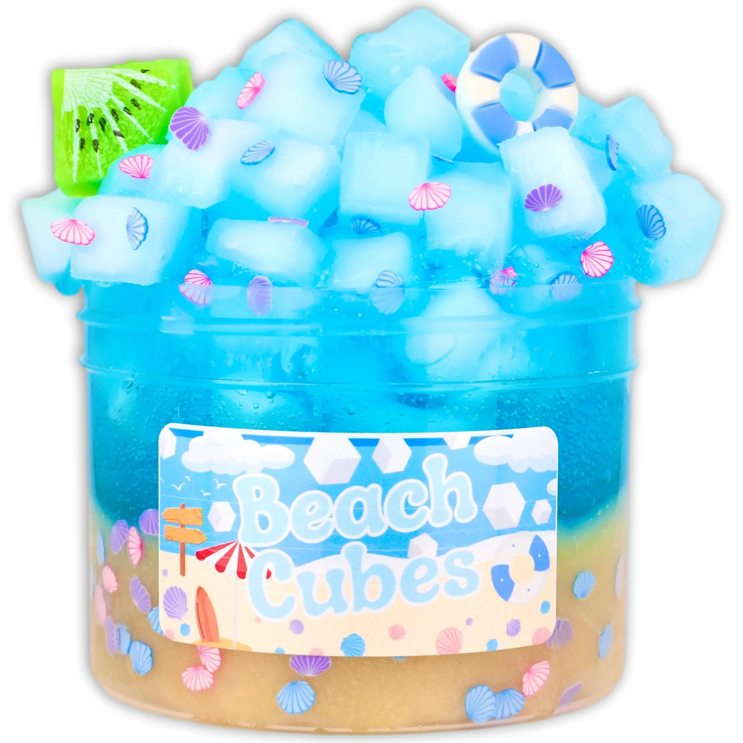 Clear Base Slime|Icee Slime>Dope Slime Beach Cubes