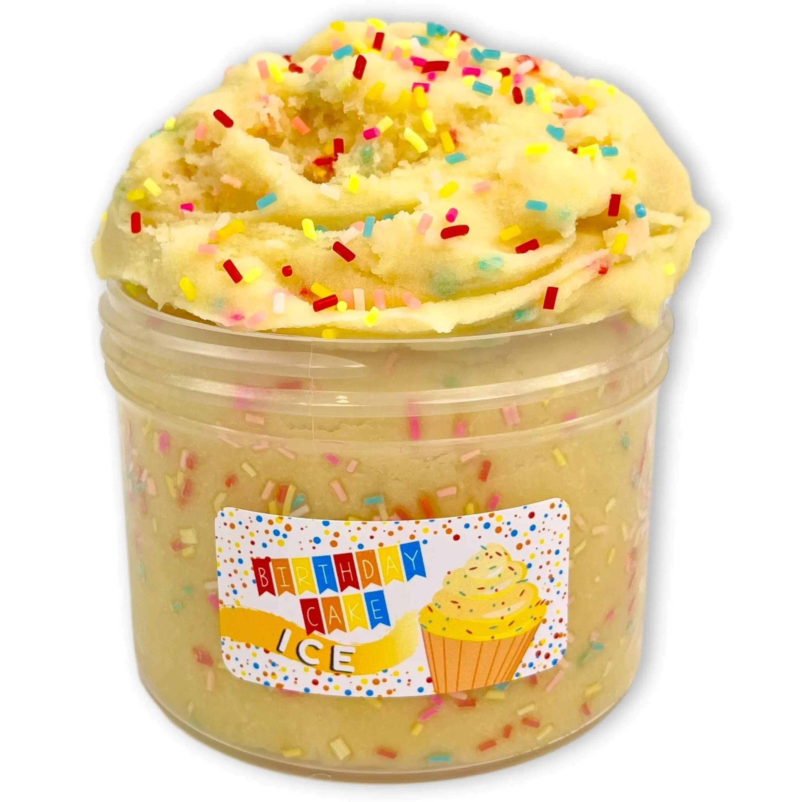 Icee Slime|Unique Textured Slime>Dope Slime Birthday Cake Ice