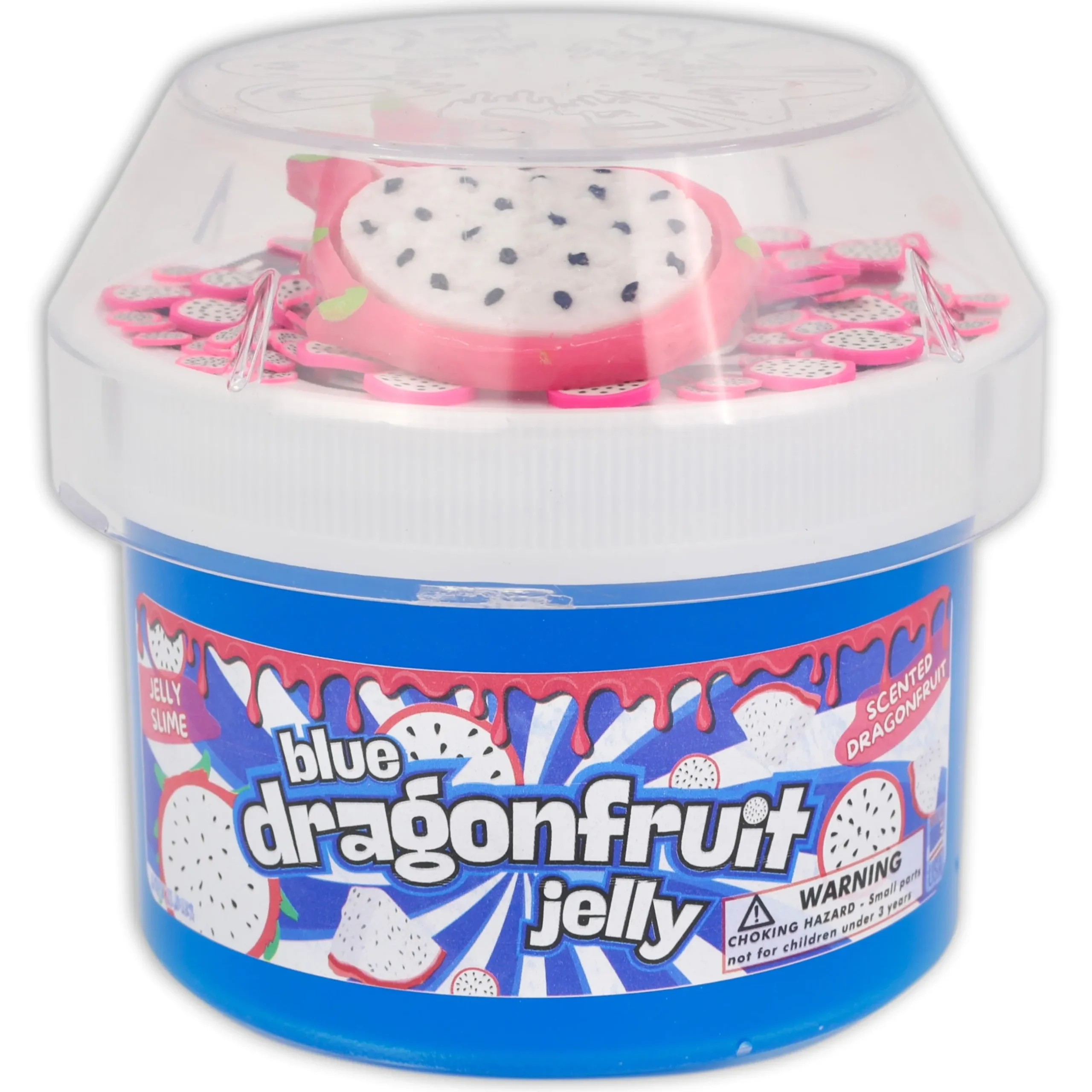 Clear Base Slime|Jelly Slime>Dope Slime Blue Dragonfruit Jelly