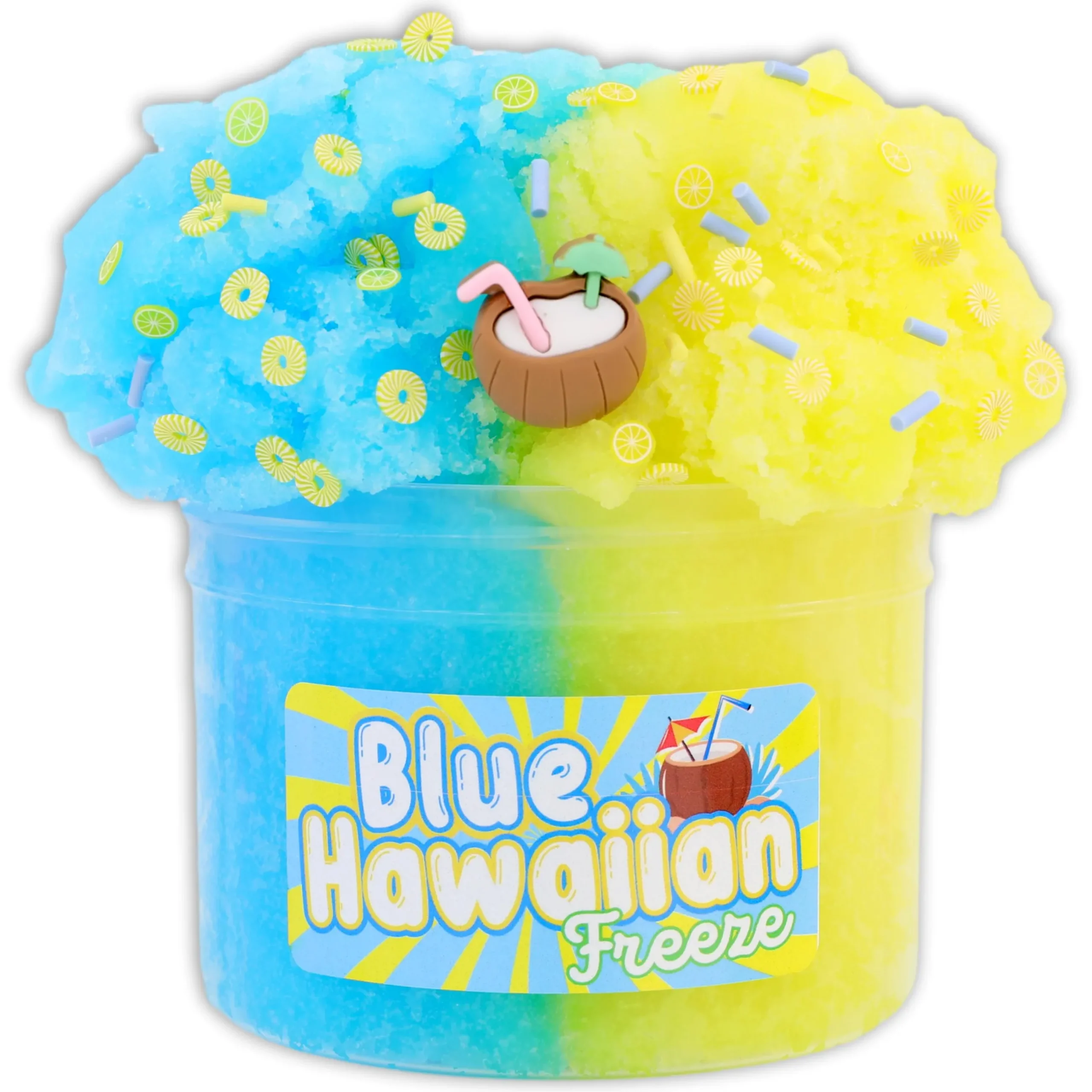 Icee Slime|Unique Textured Slime>Dope Slime Blue Hawaiian Freeze