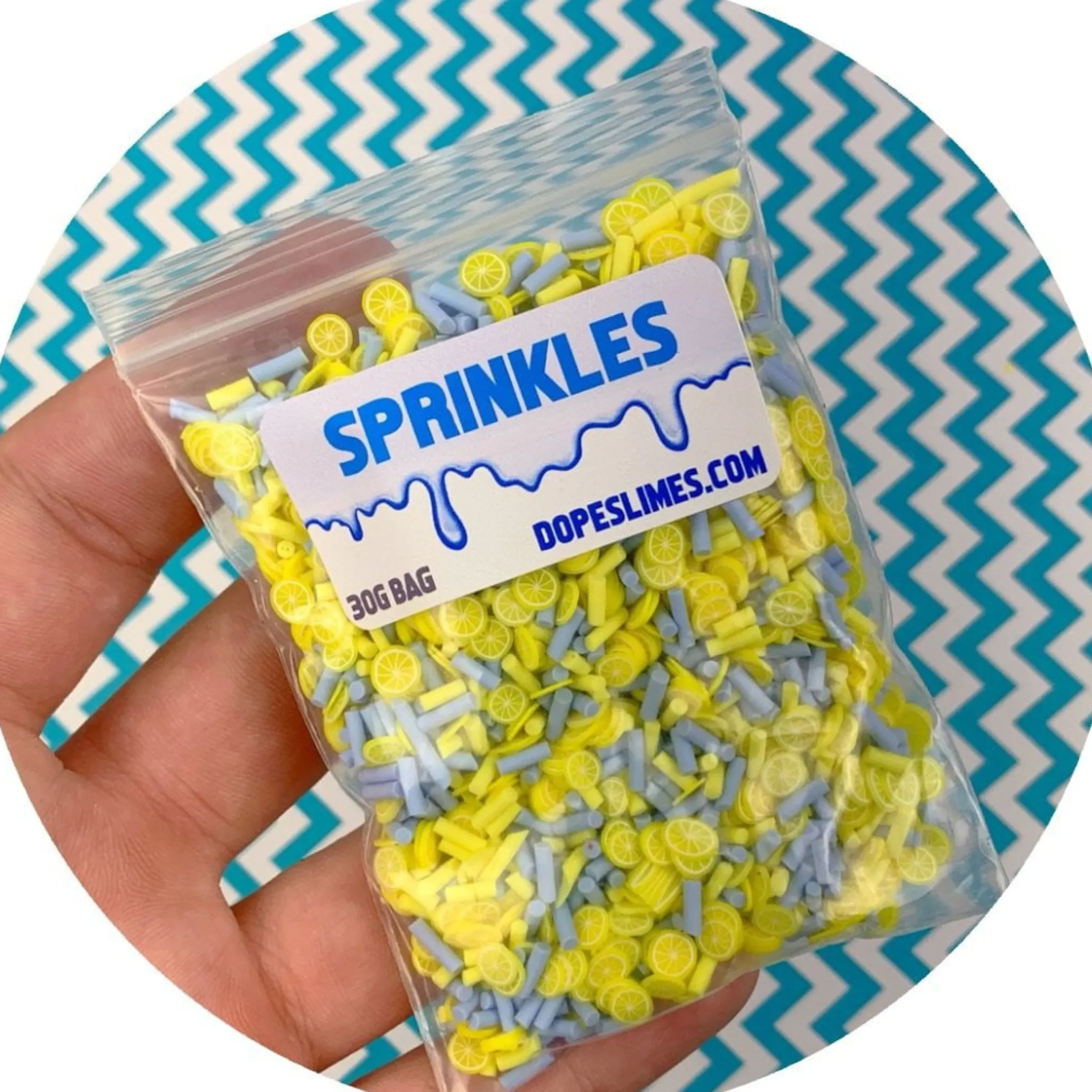 Slime Sprinkles>Dope Slime Blue Hawaiian Sprinkle Mix