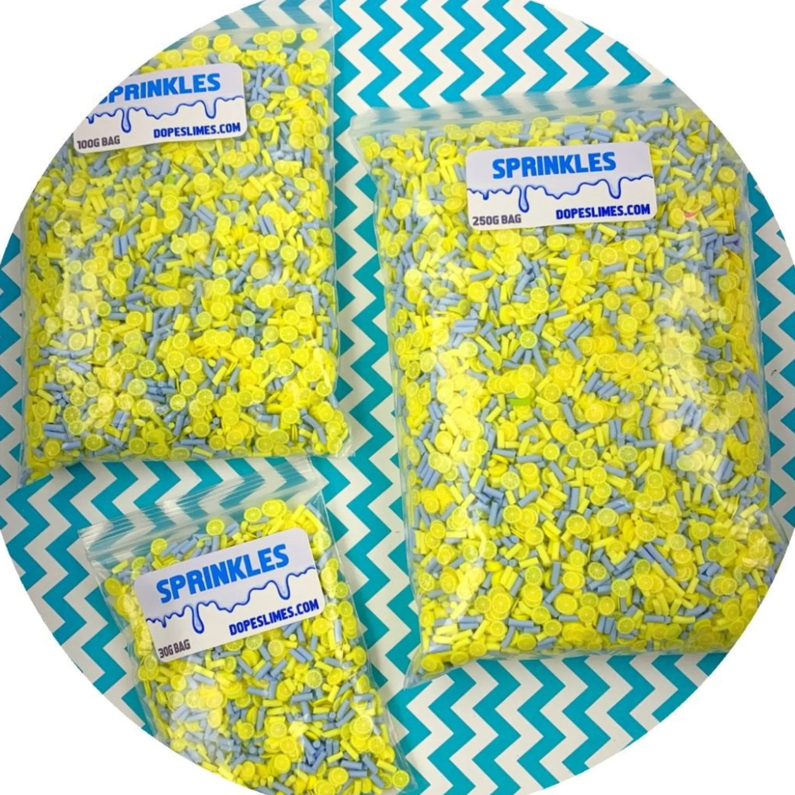 Slime Sprinkles>Dope Slime Blue Hawaiian Sprinkle Mix