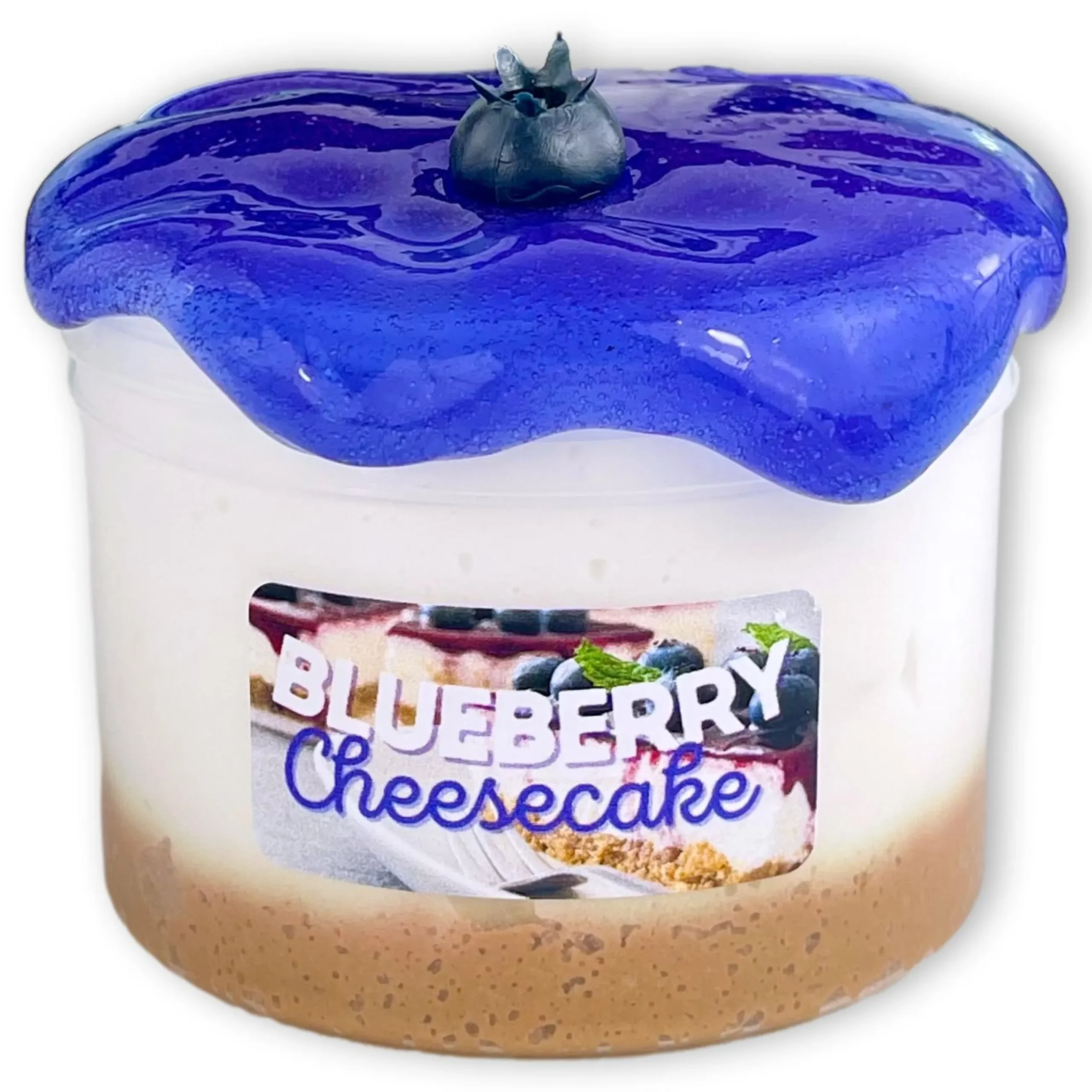 Unique Textured Slime>Dope Slime Blueberry Cheesecake