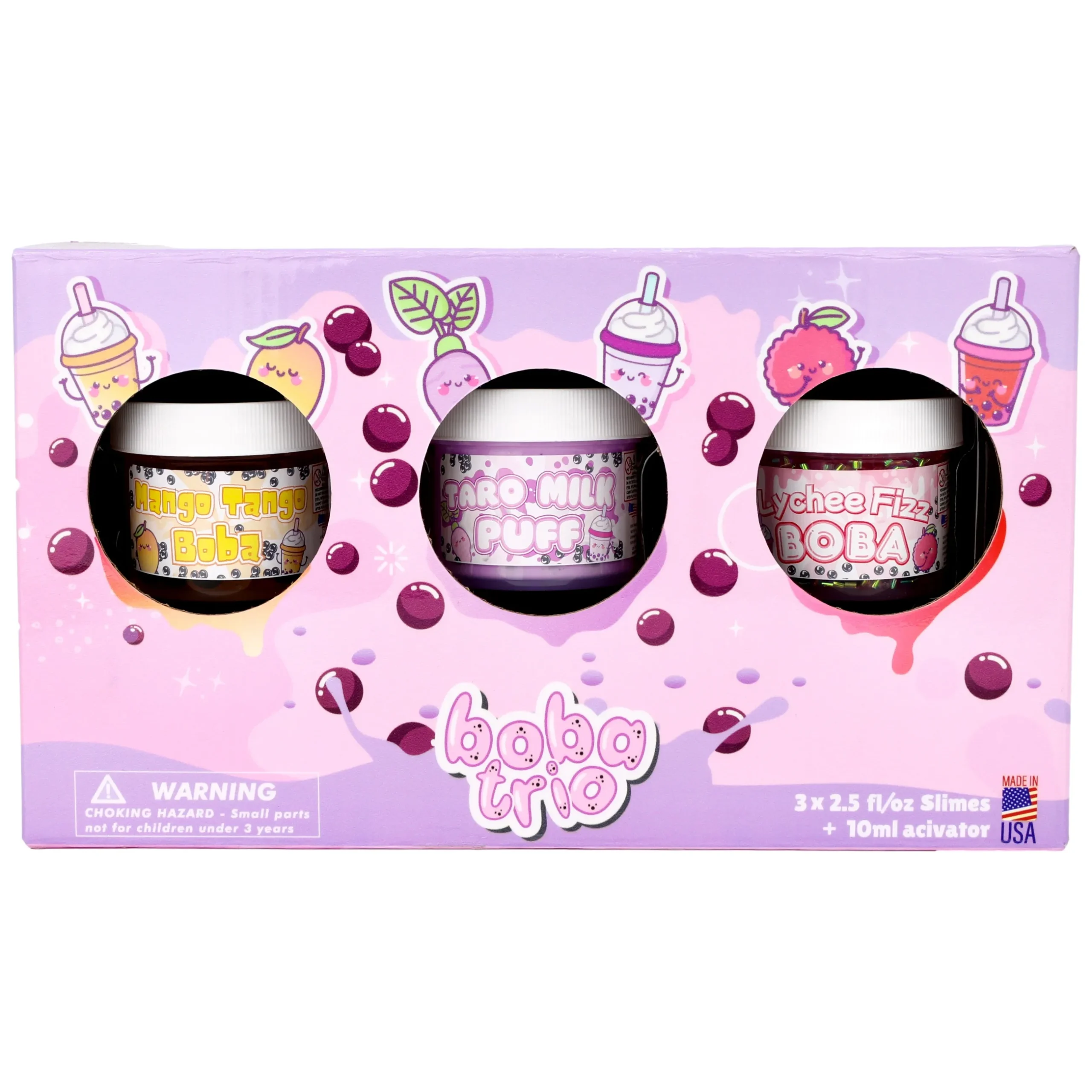 Beaded Slime|Butter Slime>Dope Slime Boba Slime Trio