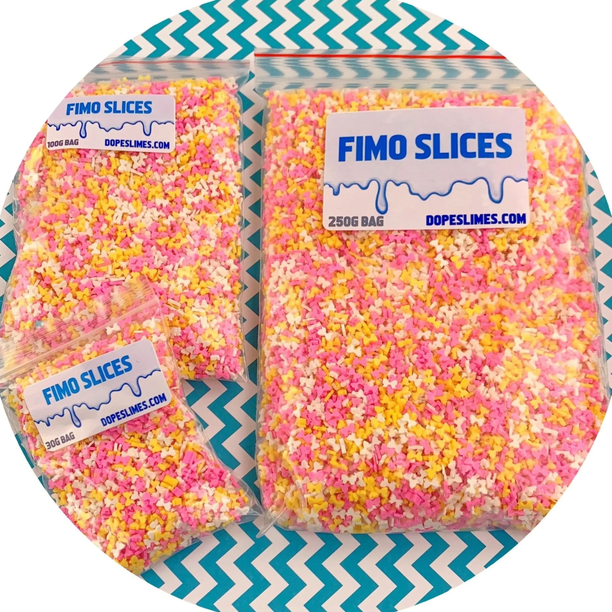 Slime Fimo Slices|Slime Sprinkles>Dope Slime Bow Sprinkles