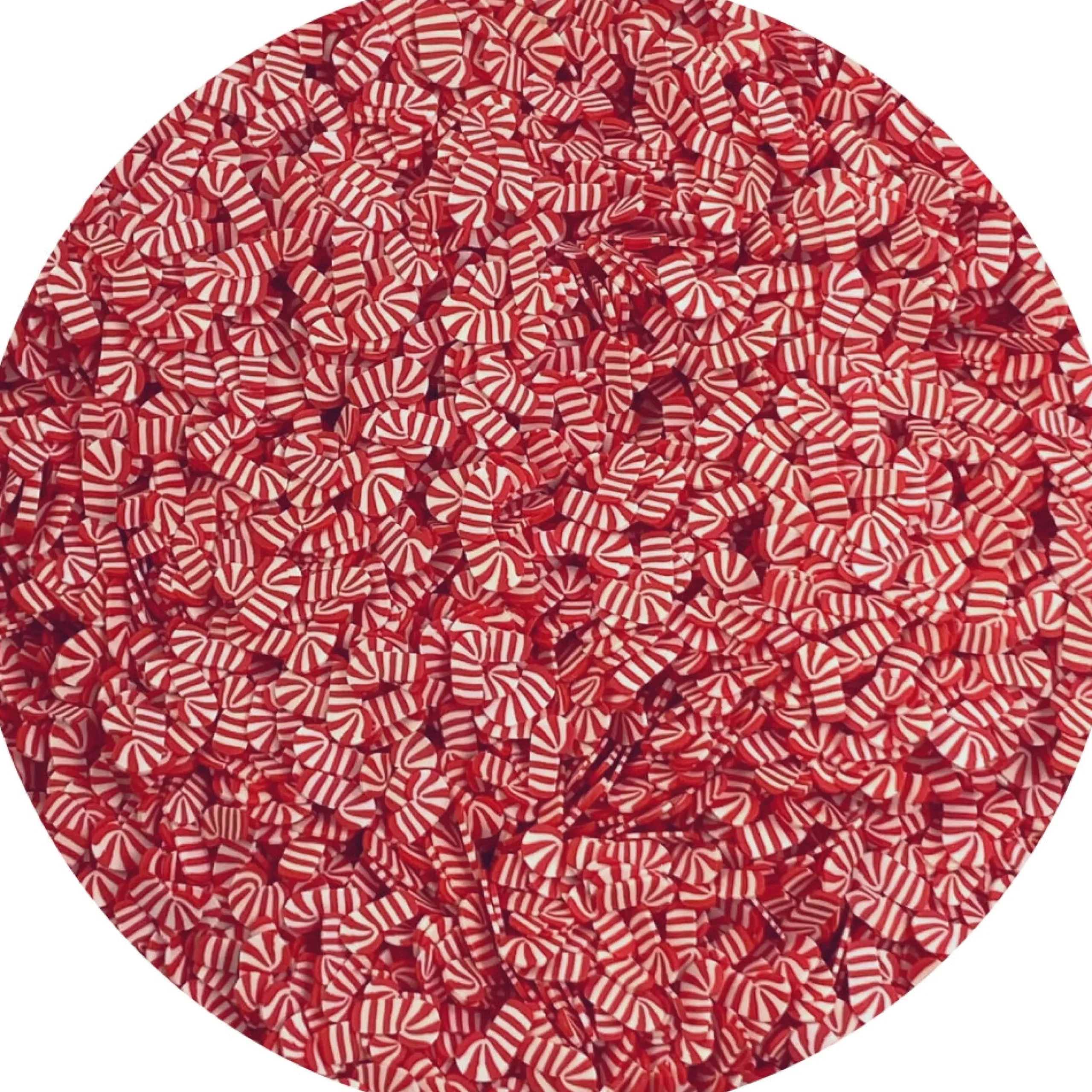 Slime Fimo Slices>Dope Slime Candy Cane Fimo Slices