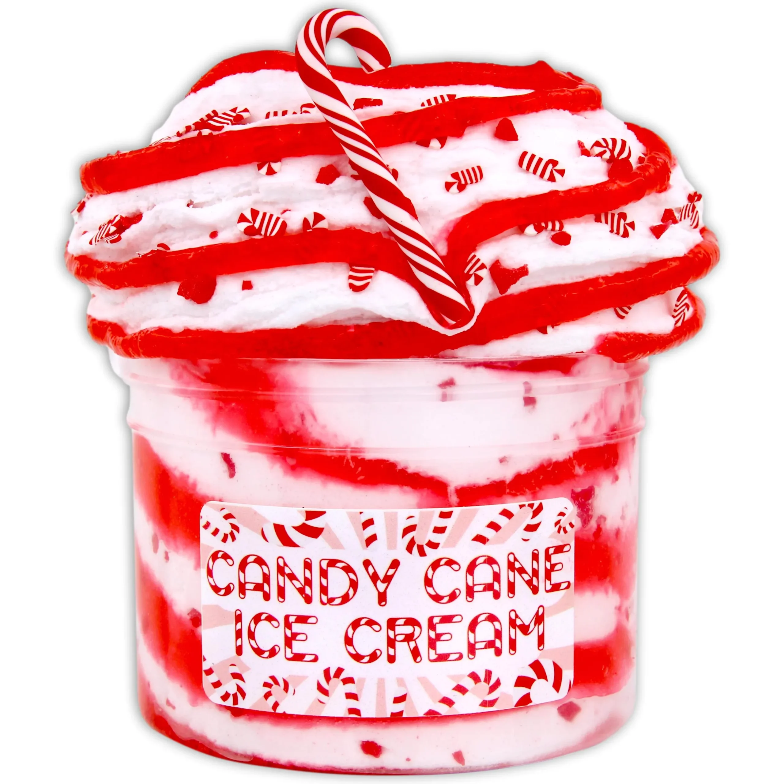 Christmas Slimes|Ice-Cream Slimes>Dope Slime Candy Cane Ice Cream