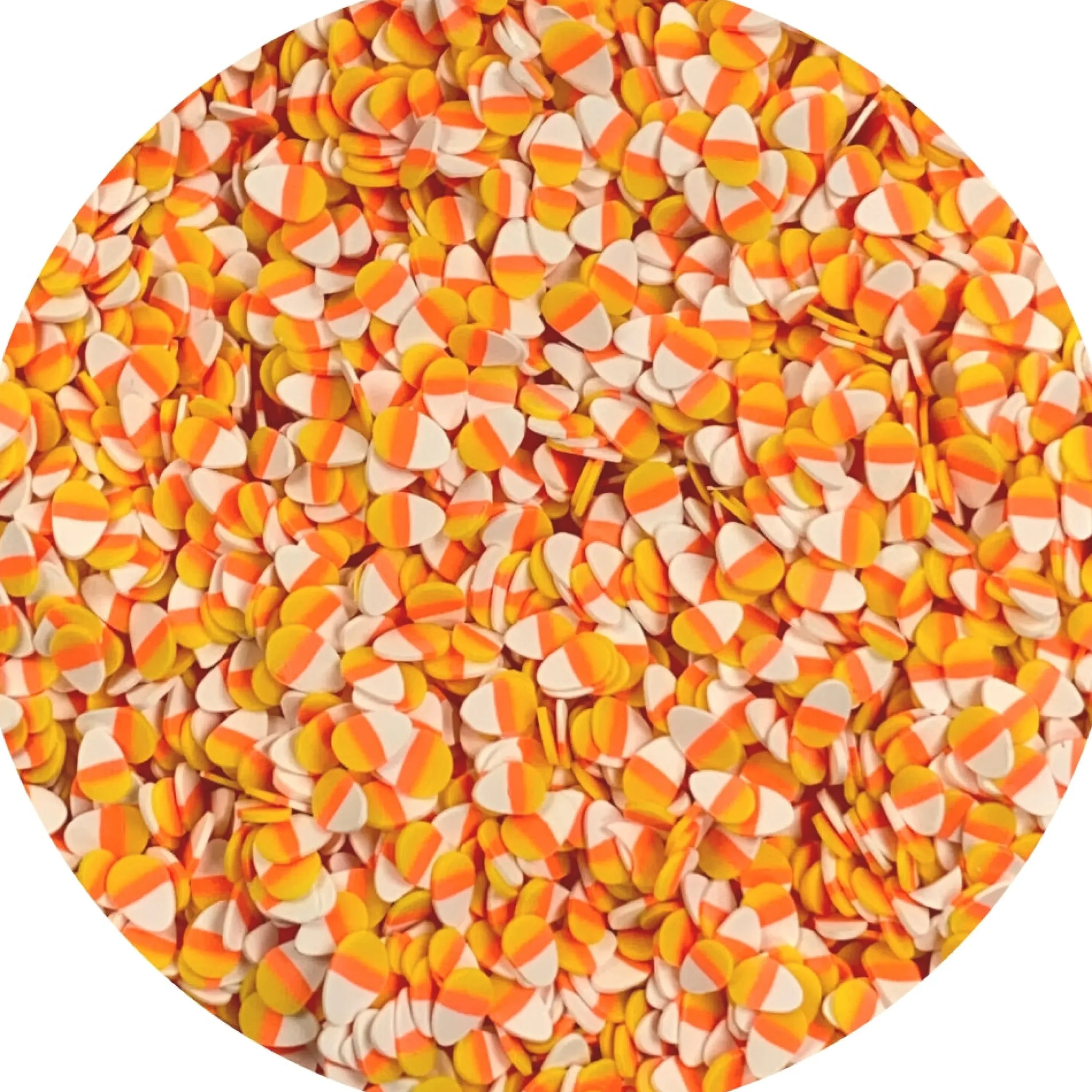 Slime Fimo Slices>Dope Slime Candy Corn Fimo Slices