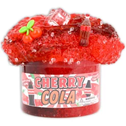 Clear Base Slime|Beaded Slime>Dope Slime Cherry Cola