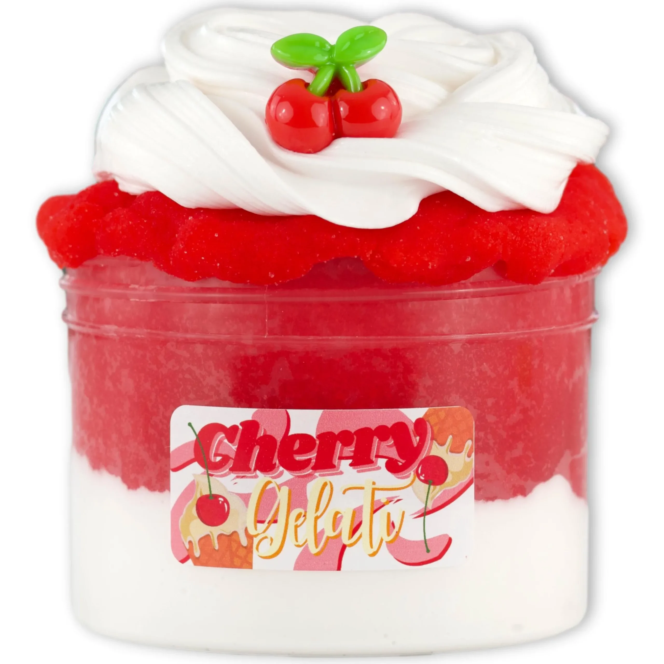 Icee Slime|Unique Textured Slime>Dope Slime Cherry Gelati