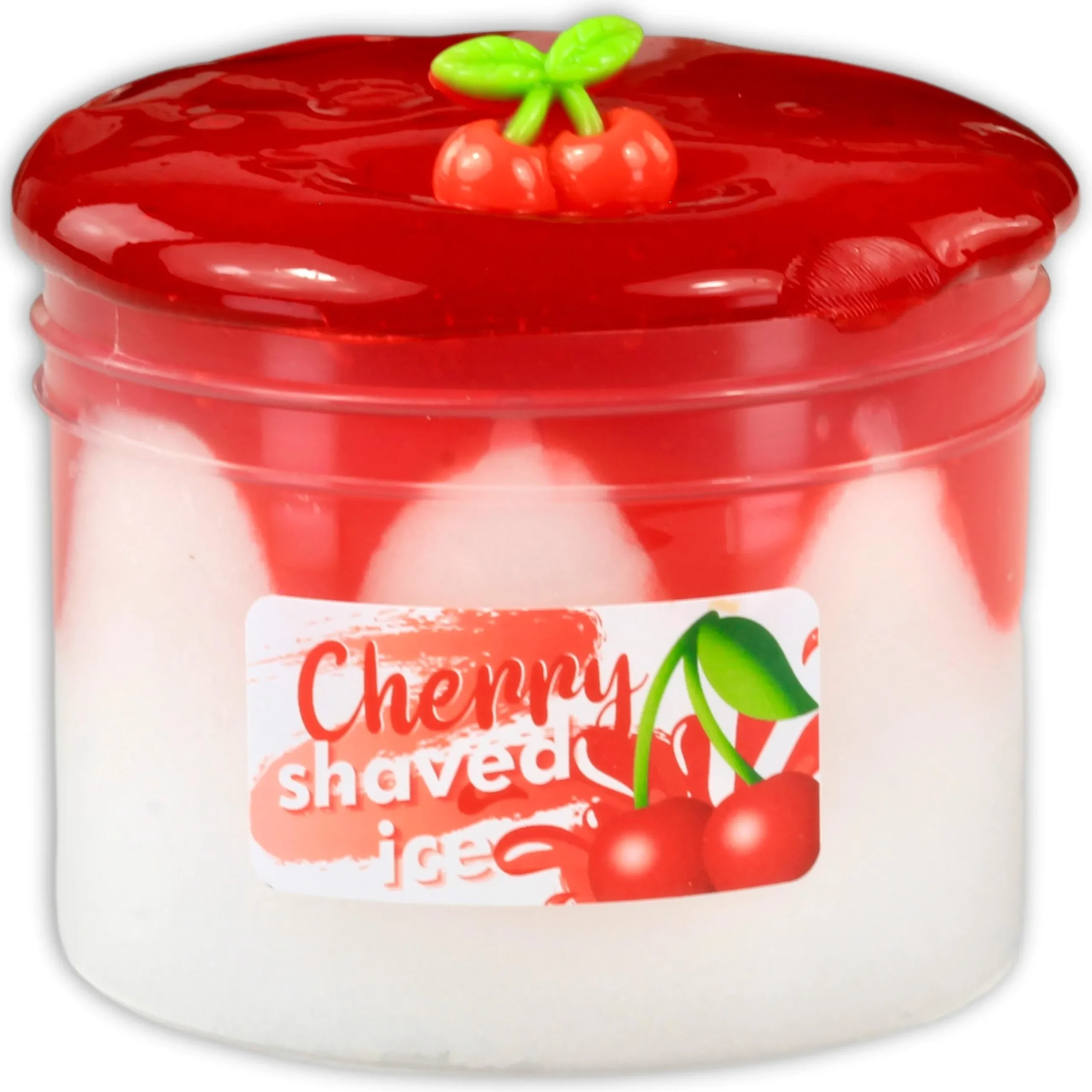 Clear Base Slime|Icee Slime>Dope Slime Cherry Shaved Ice