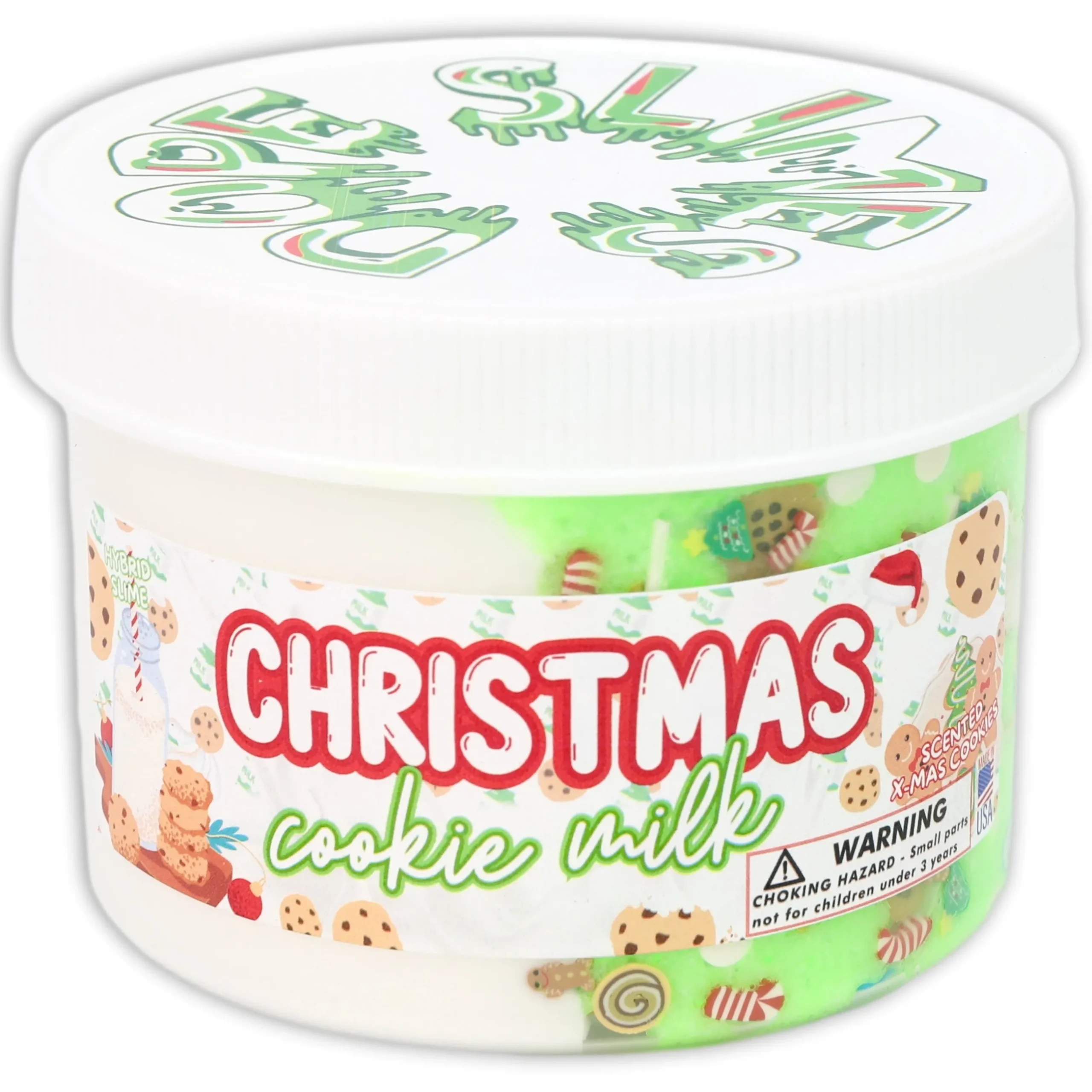 Butter Slime|Christmas Slimes>Dope Slime Christmas Cookie Milk