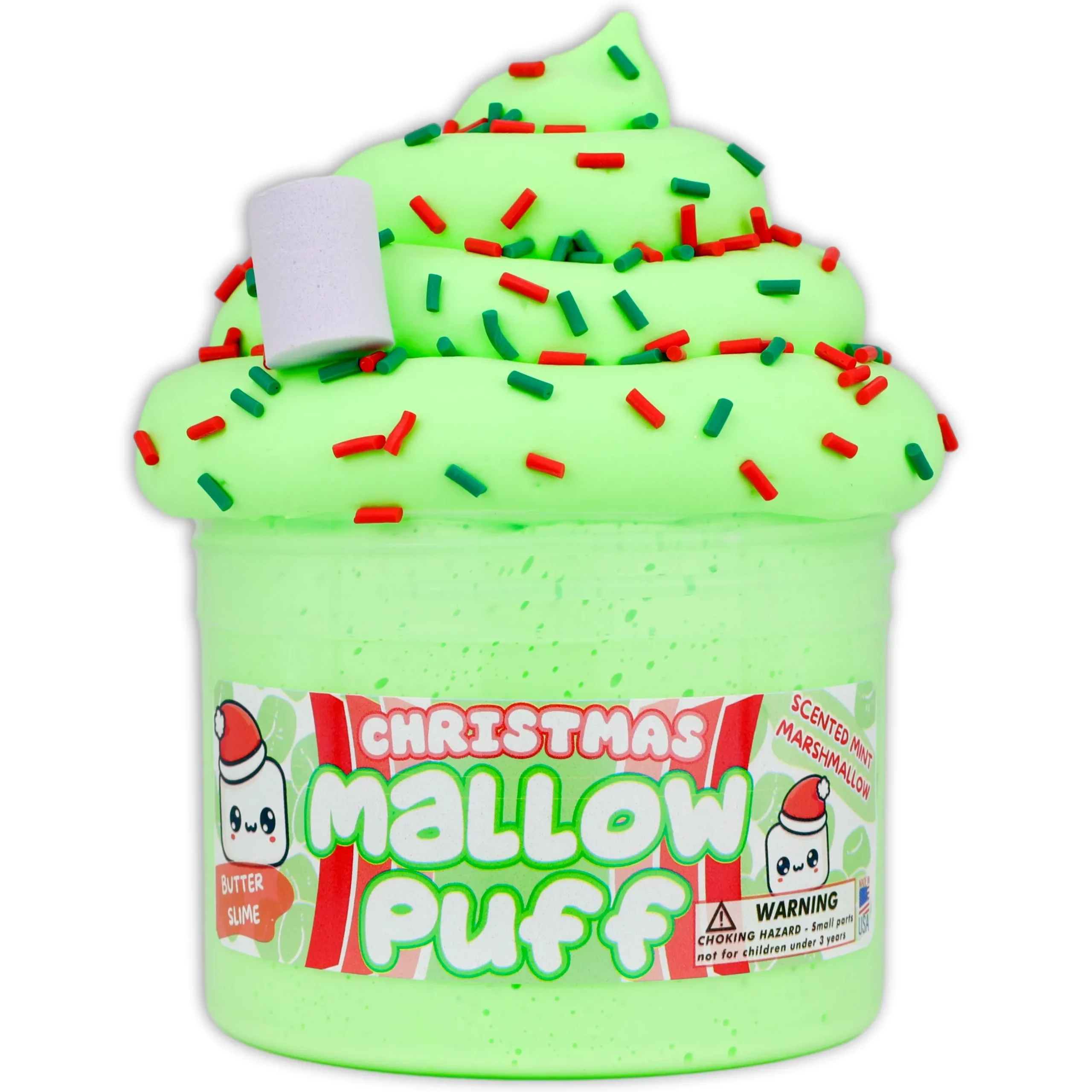 Butter Slime|Christmas Slimes>Dope Slime Christmas Mallow Puff