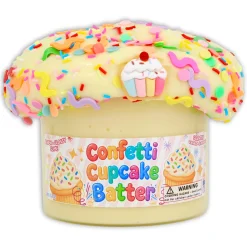 Thick & Glossy Slime|Unique Textured Slime>Dope Slime Confetti Cupcake Batter