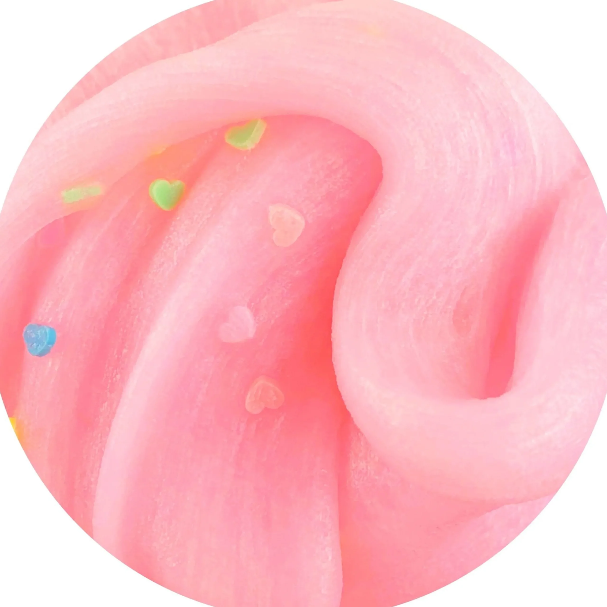 Clear Base Slime|Thick & Glossy Slime>Dope Slime Conversation Hearts