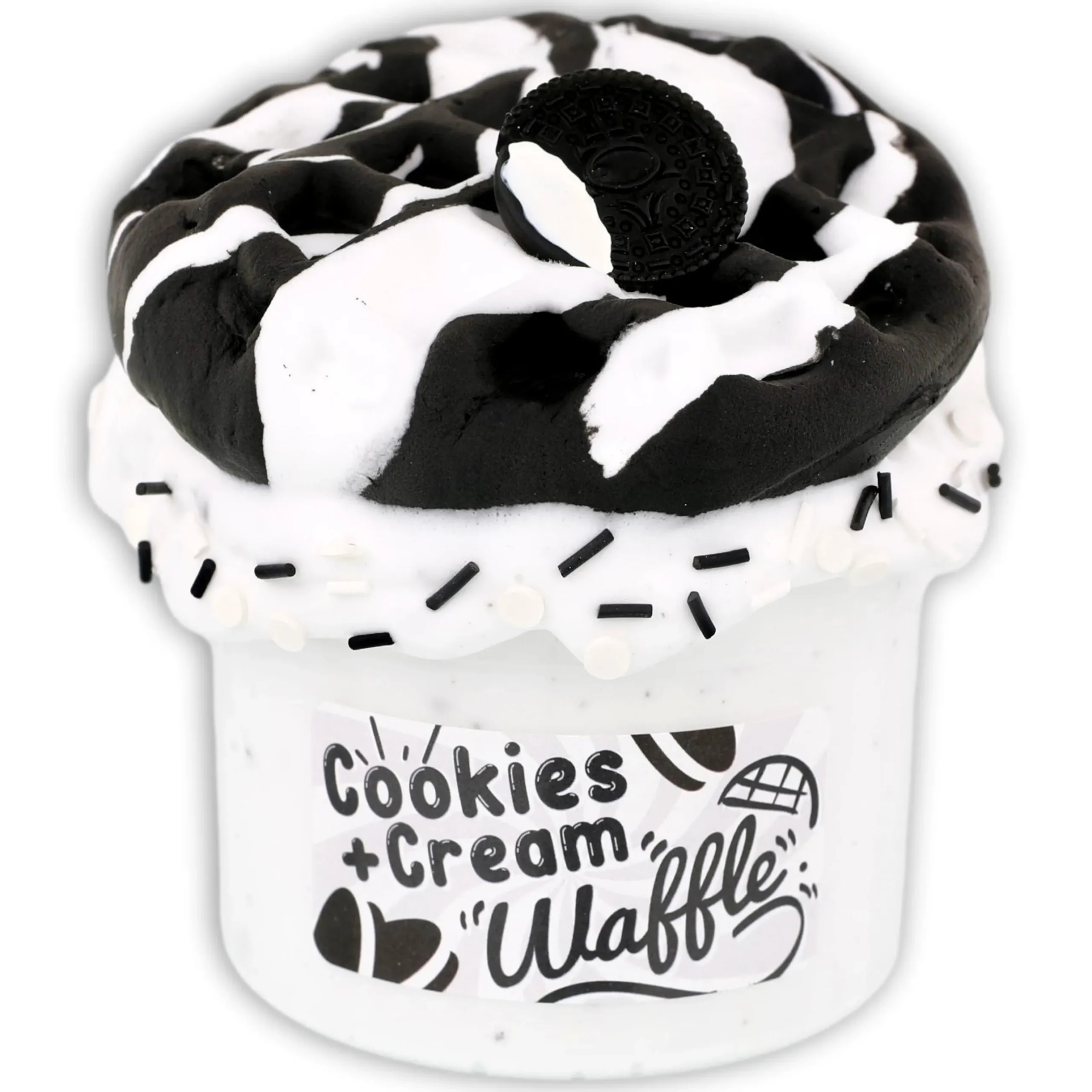Thick & Glossy Slime|Premade Slime Kits>Dope Slime Cookies + Cream "Waffle"