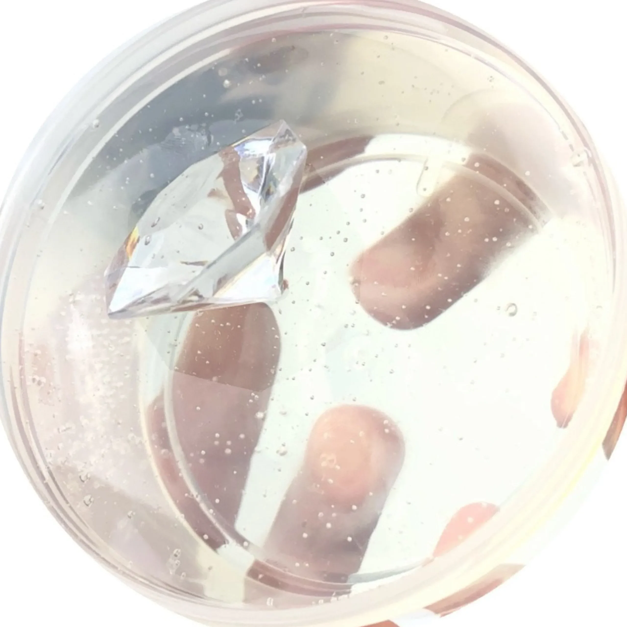 Clear Base Slime>Dope Slime Diamond Clear Slime
