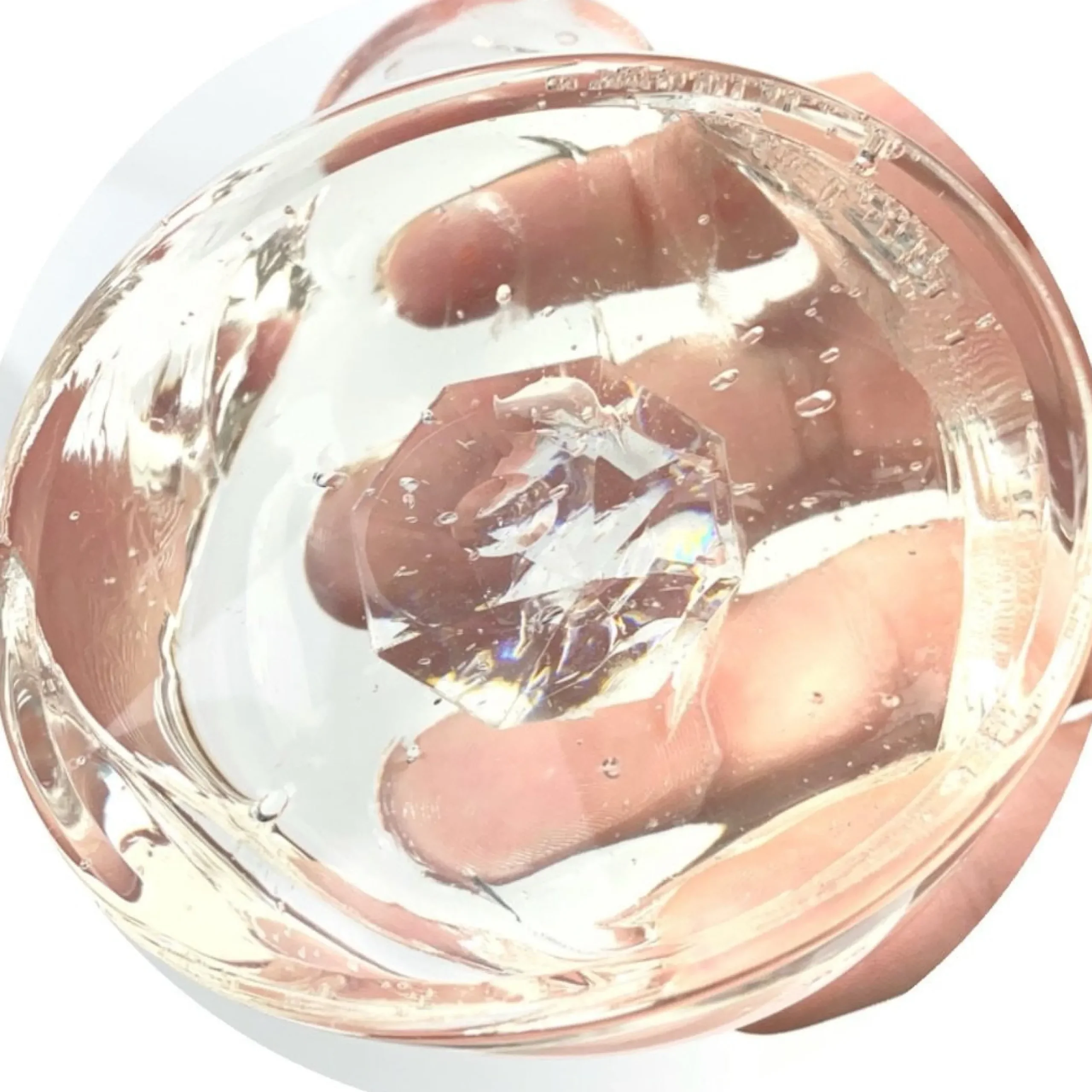 Clear Base Slime>Dope Slime Diamond Clear Slime