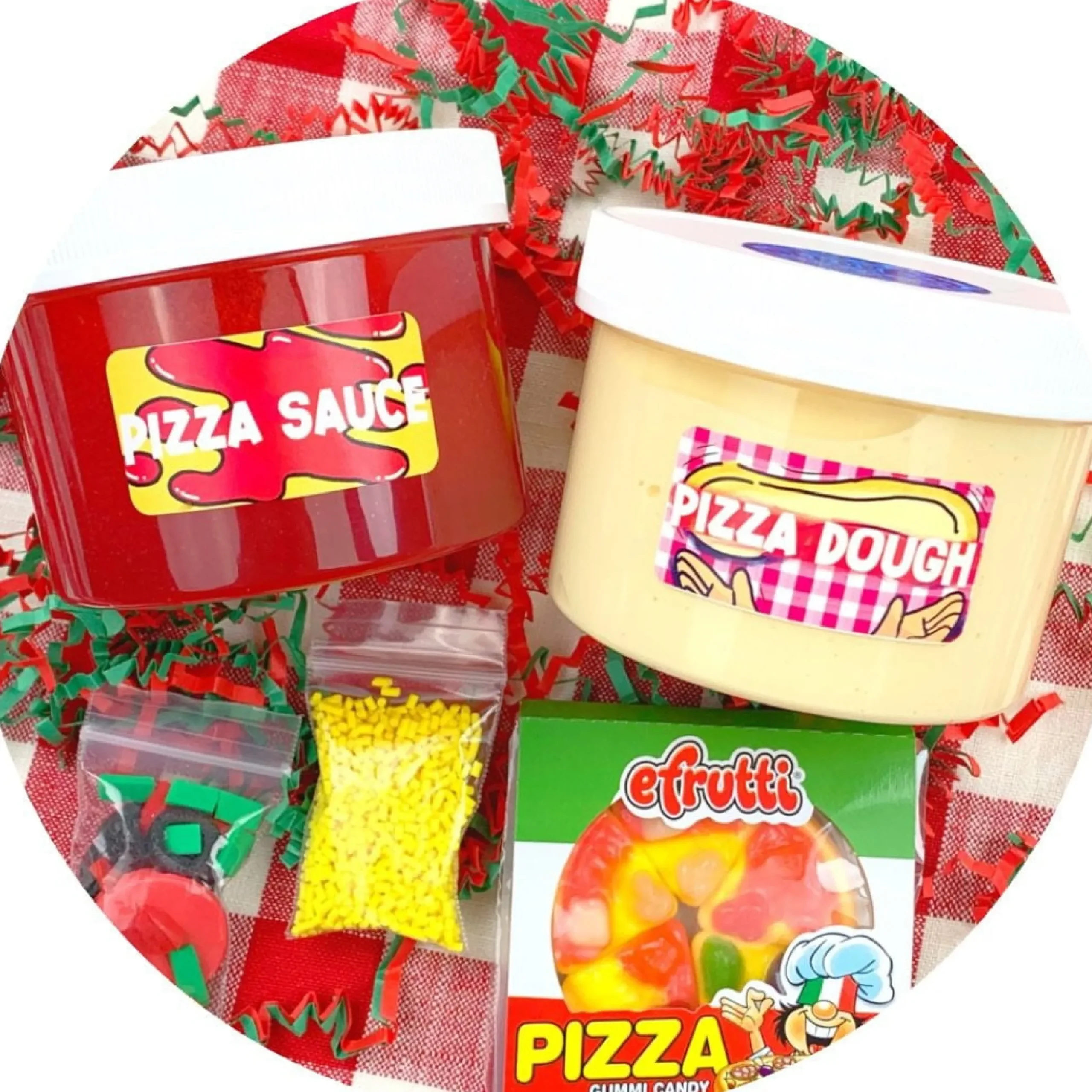 Butter Slime|Clear Base Slime>Dope Slime DIY Pizza Kit