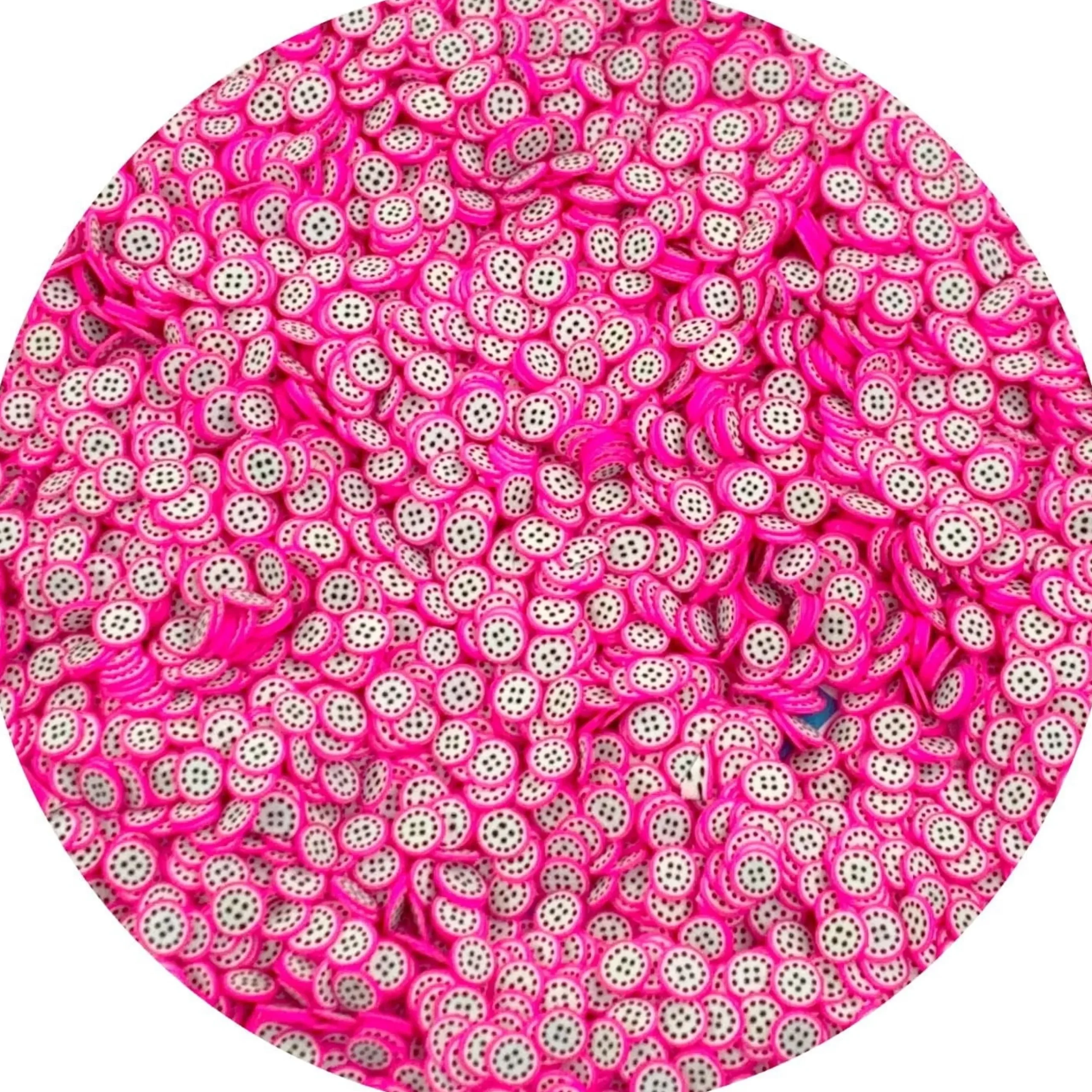 Slime Fimo Slices>Dope Slime Dragon Fruit Fimo Slices