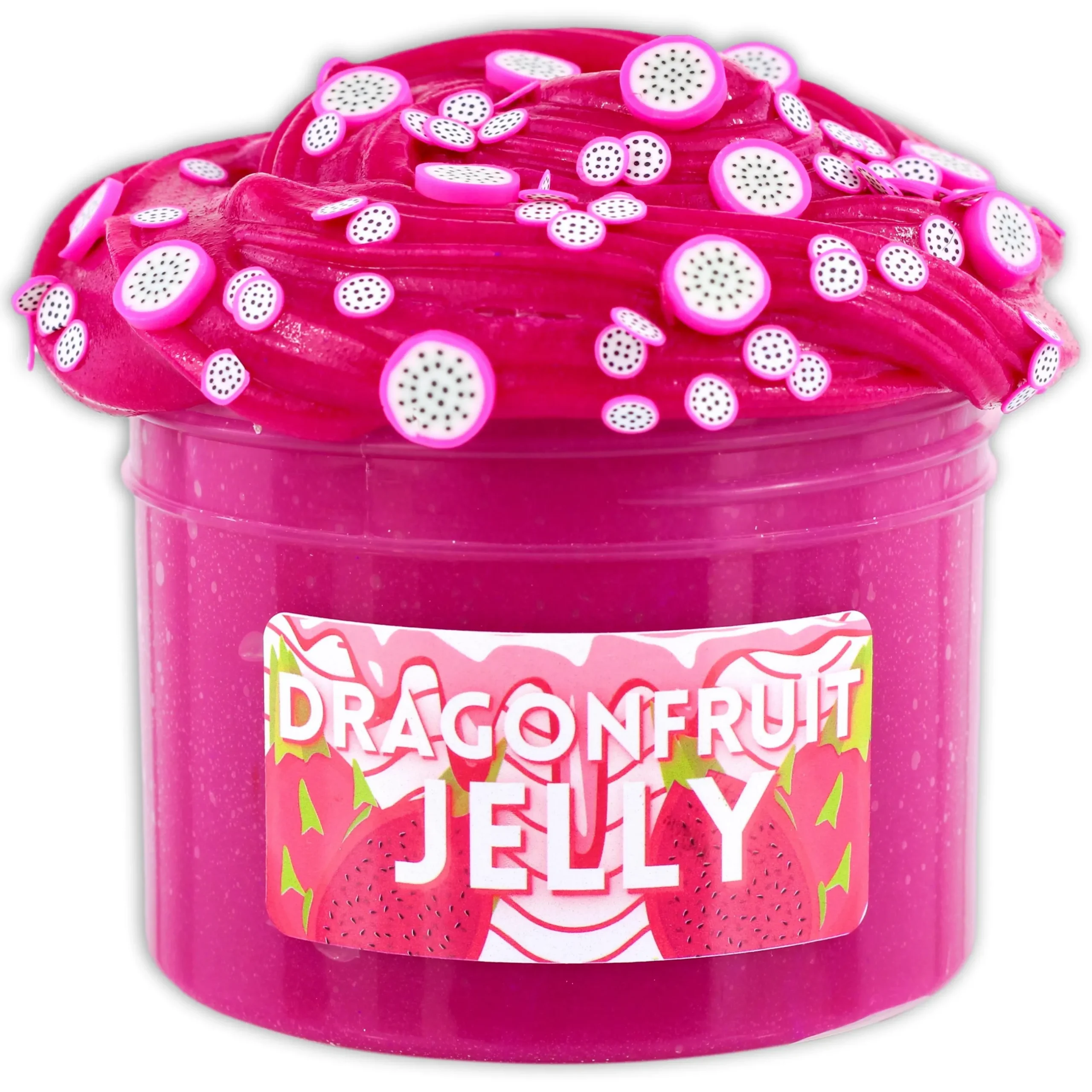 Clear Base Slime|Unique Textured Slime>Dope Slime Dragonfruit Jelly