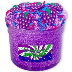 Clear Base Slime|Beaded Slime>Dope Slime Electric Sour Grape