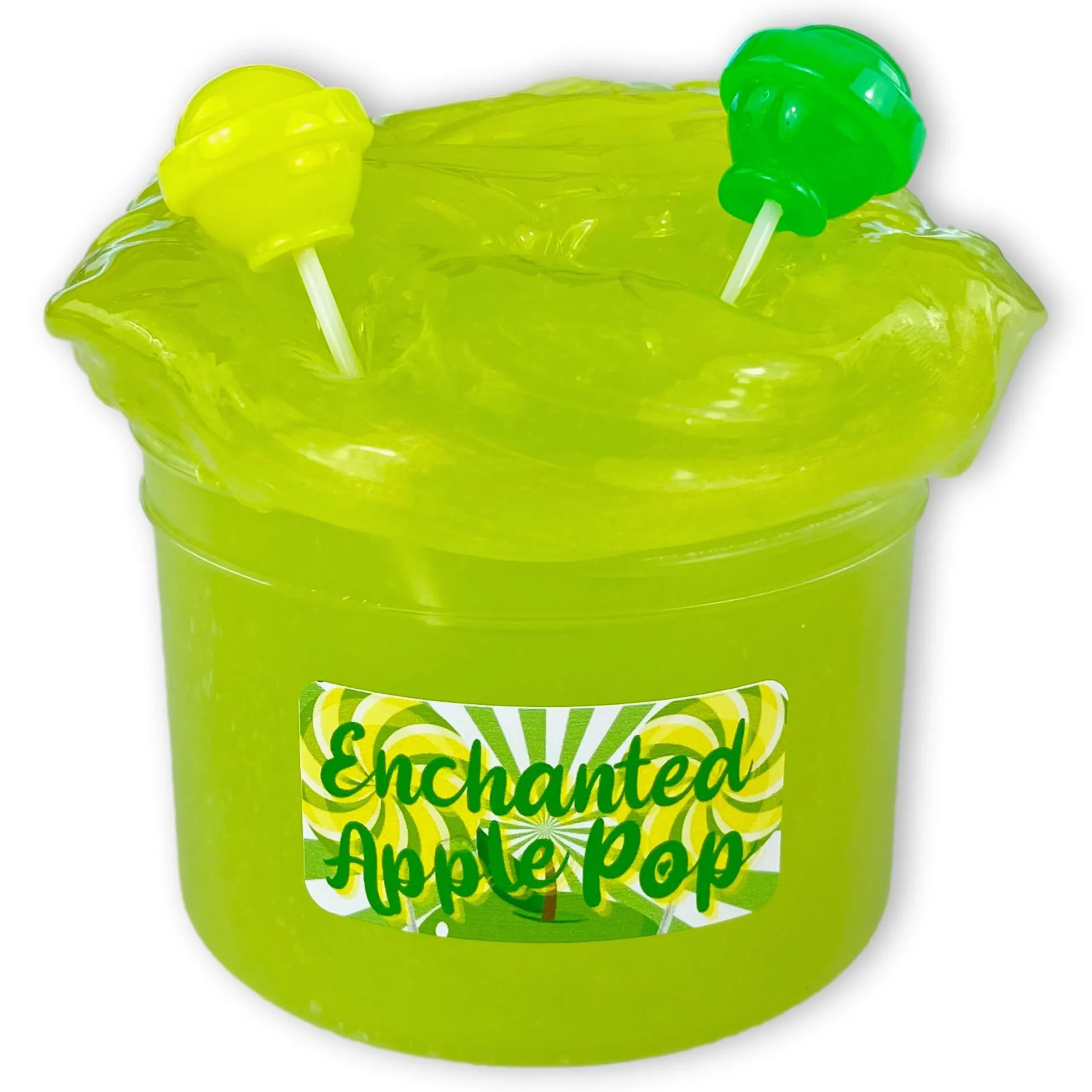 Clear Base Slime>Dope Slime Enchanted Apple Pop