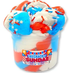 Unique Textured Slime|Ice-Cream Slimes>Dope Slime Firecracker Sundae