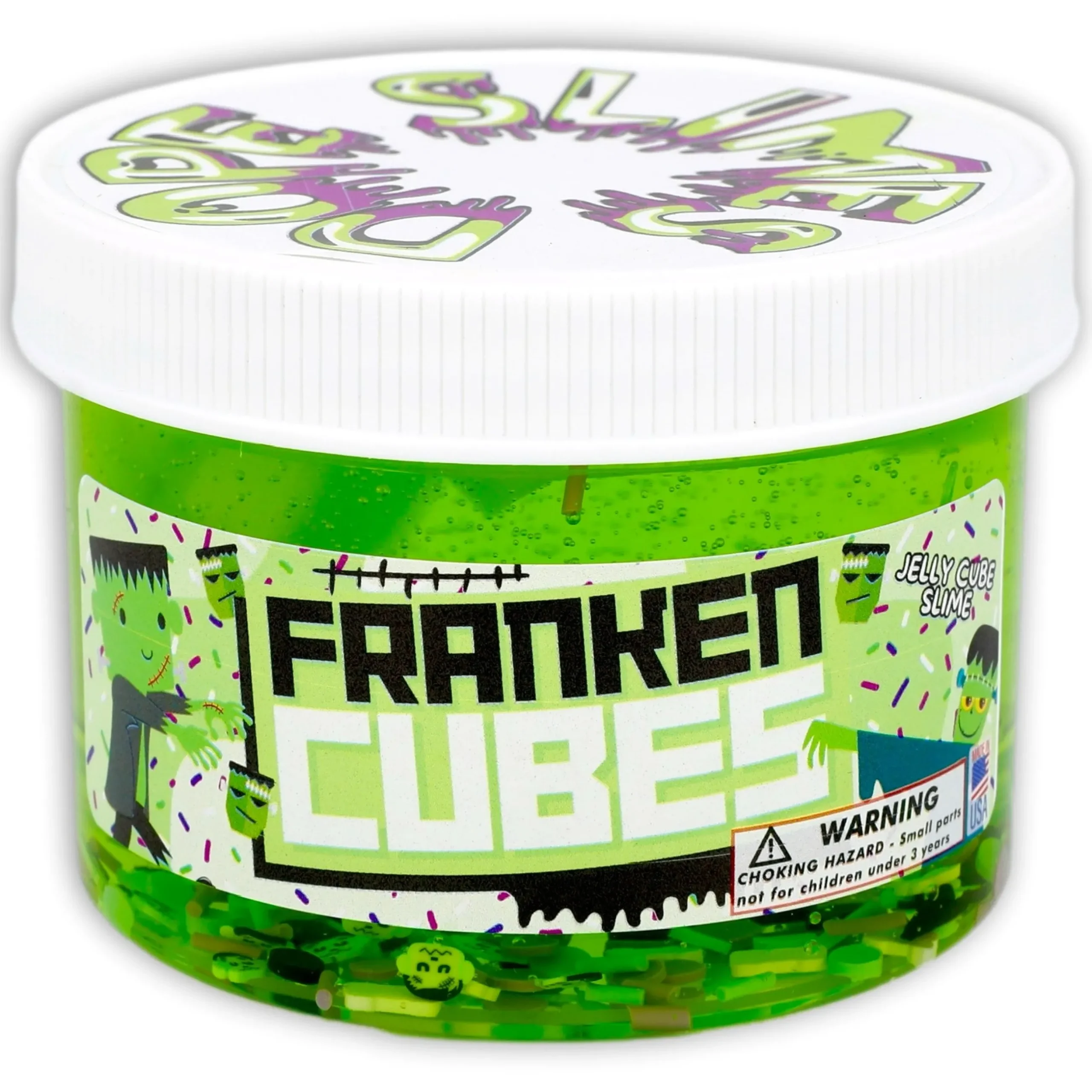 Clear Base Slime|Icee Slime>Dope Slime Franken Cubes