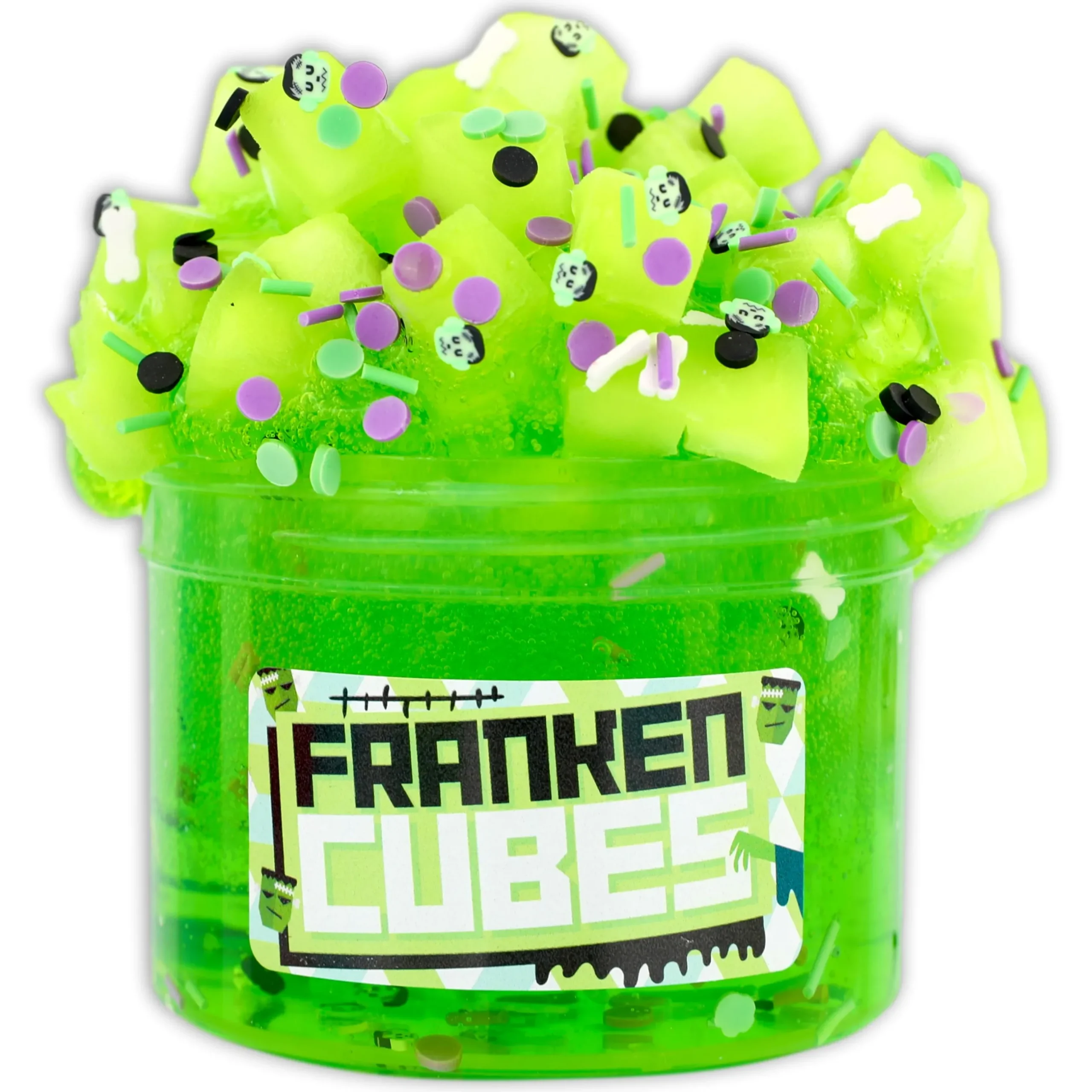 Clear Base Slime|Icee Slime>Dope Slime Franken Cubes