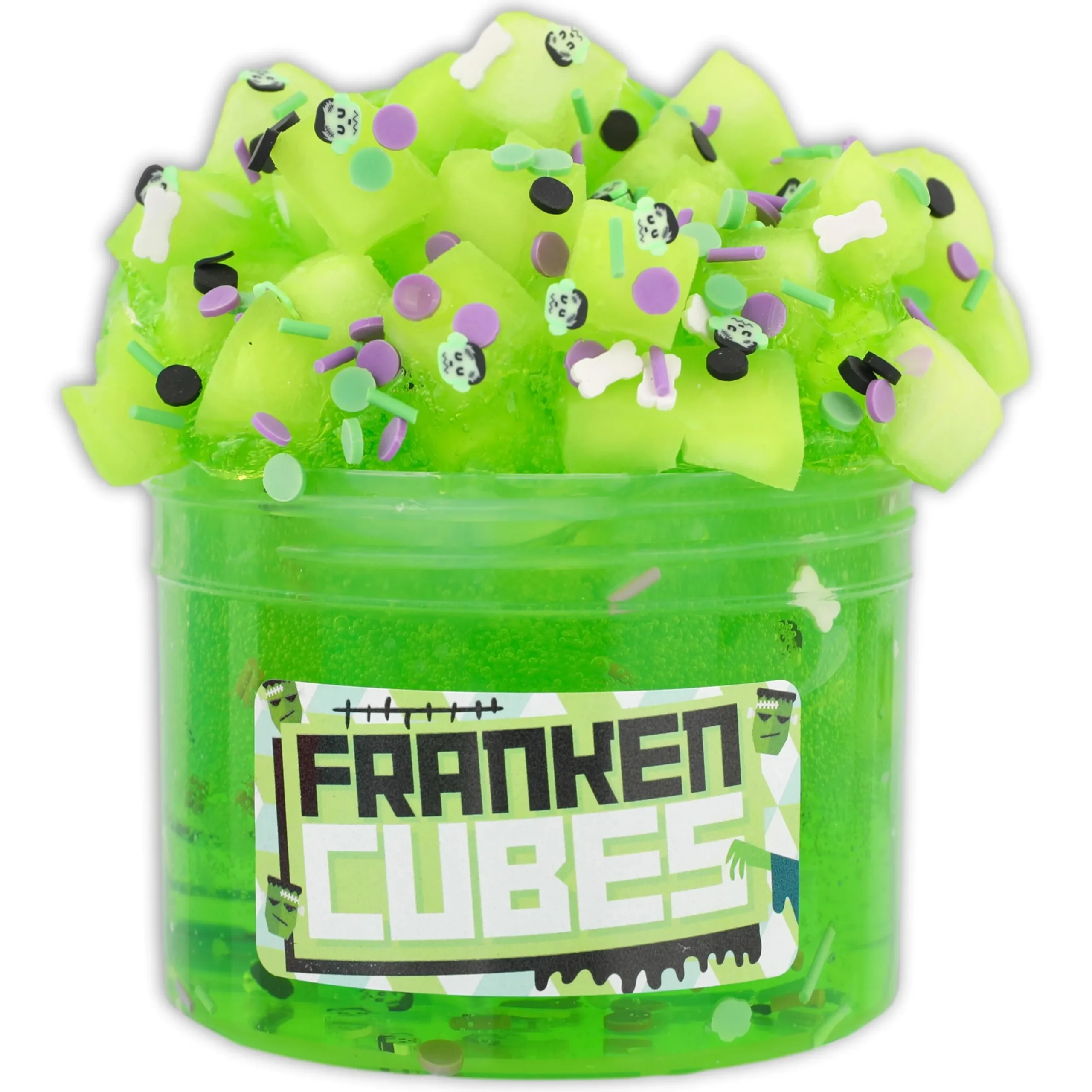 Clear Base Slime|Icee Slime>Dope Slime Franken Cubes