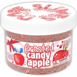 Clear Base Slime|Beaded Slime>Dope Slime Frosted Candy Apple