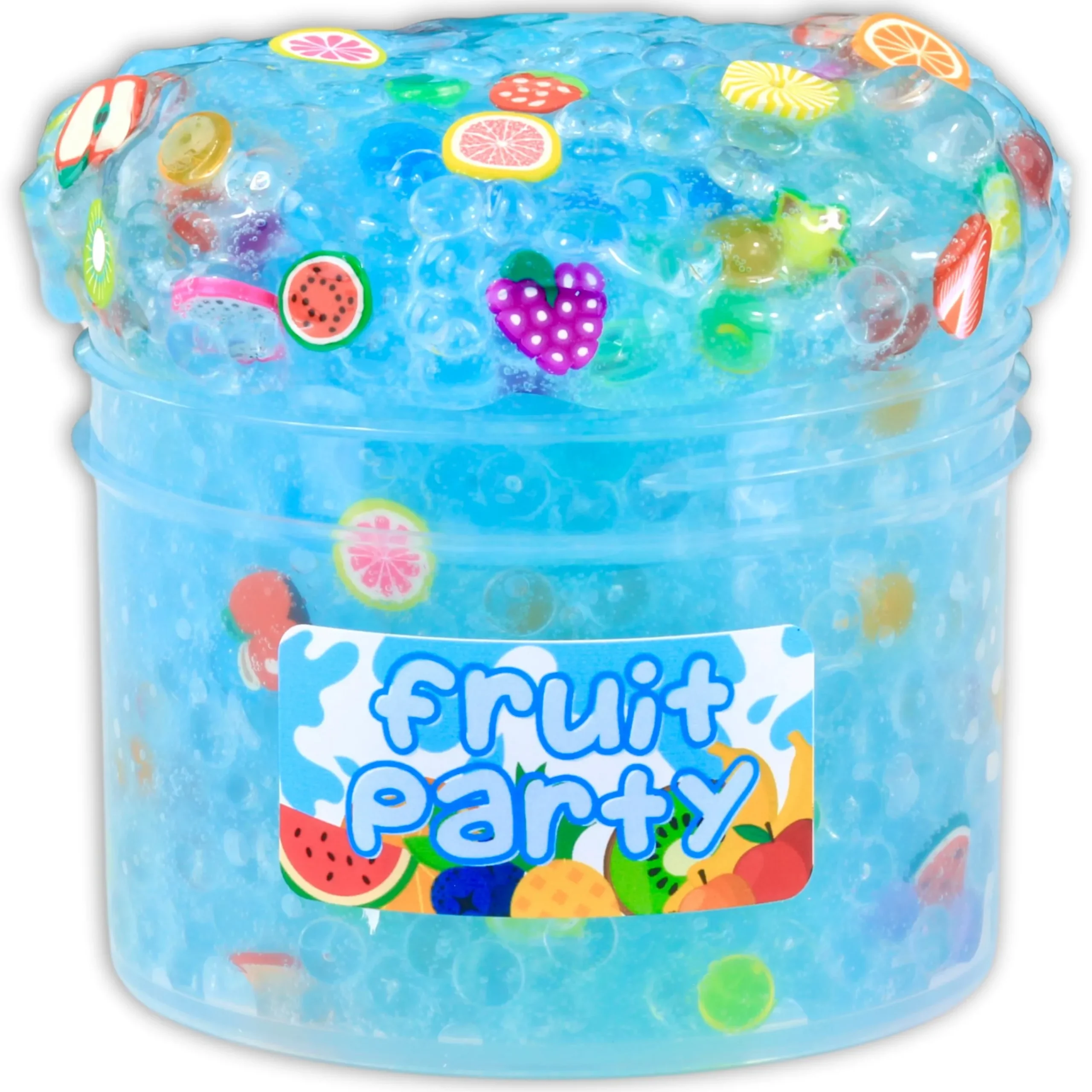 Clear Base Slime|Beaded Slime>Dope Slime Fruit Party