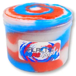 Clear Base Slime|Snow Fizz Slime>Dope Slime Galactic Bomb Pop