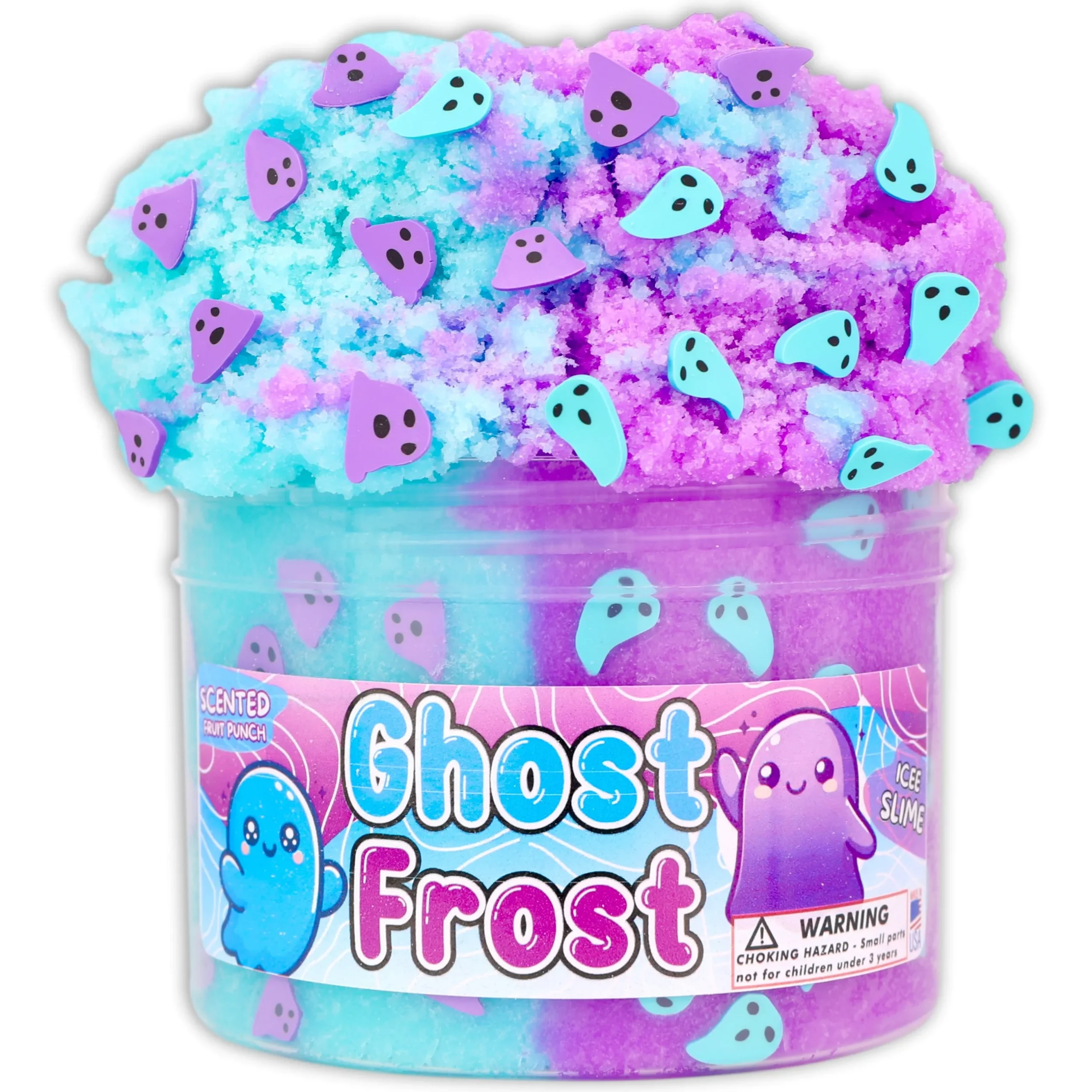 Icee Slime|Unique Textured Slime>Dope Slime Ghost Frost