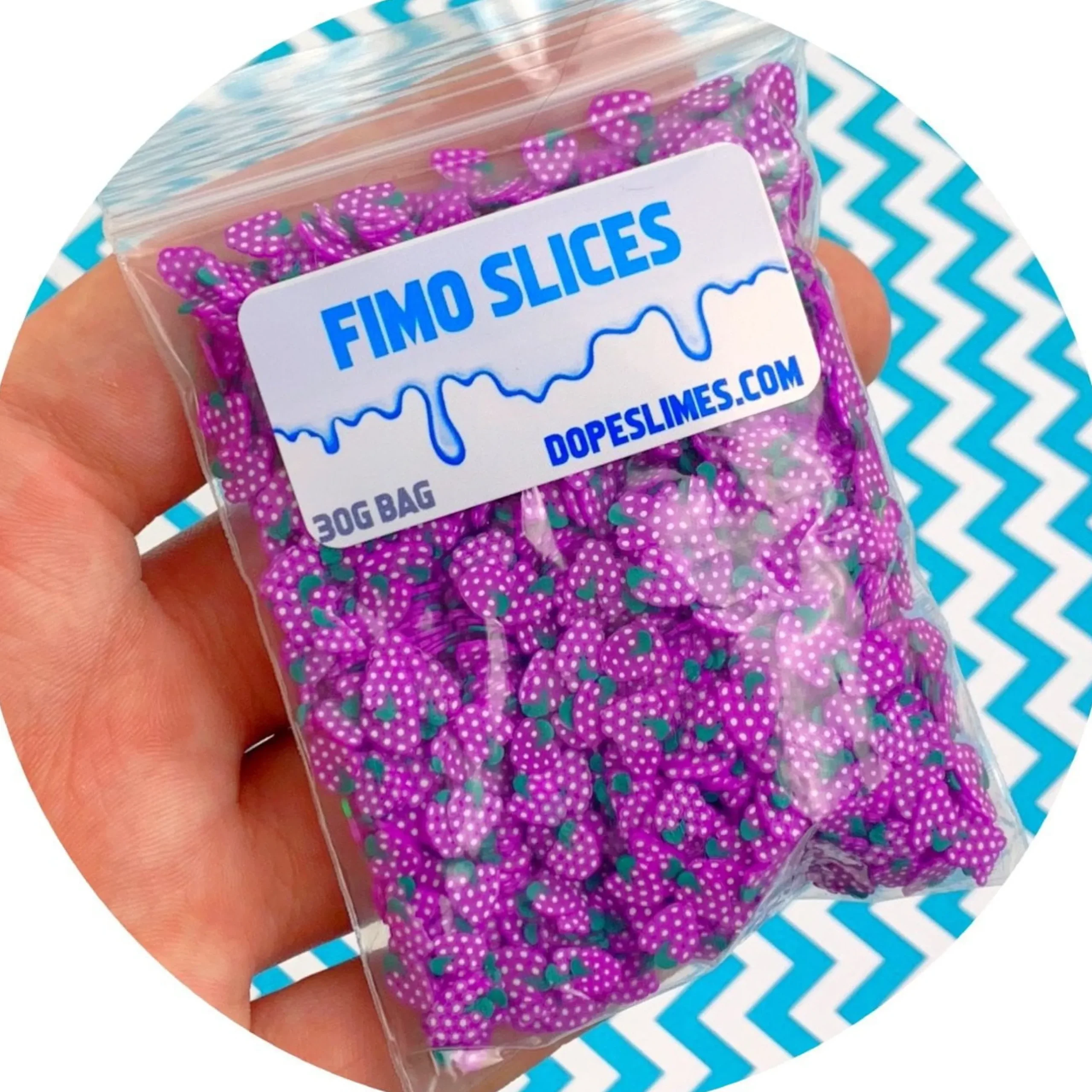 Slime Fimo Slices>Dope Slime Grape Fimo Slices