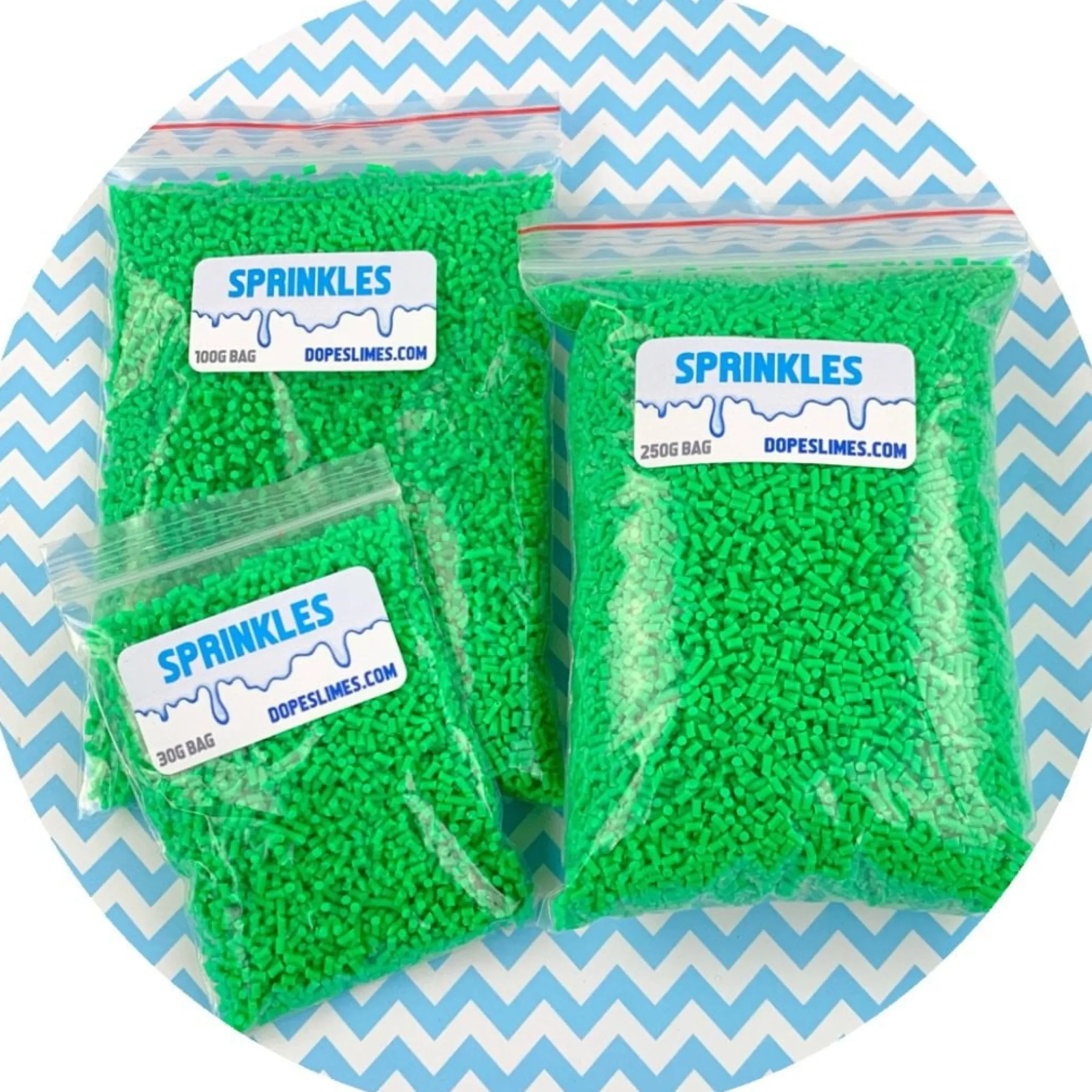 Slime Sprinkles>Dope Slime Green Sprinkles