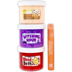 Butter Slime|Clear Base Slime>Dope Slime Halloween Trio Slime Pack