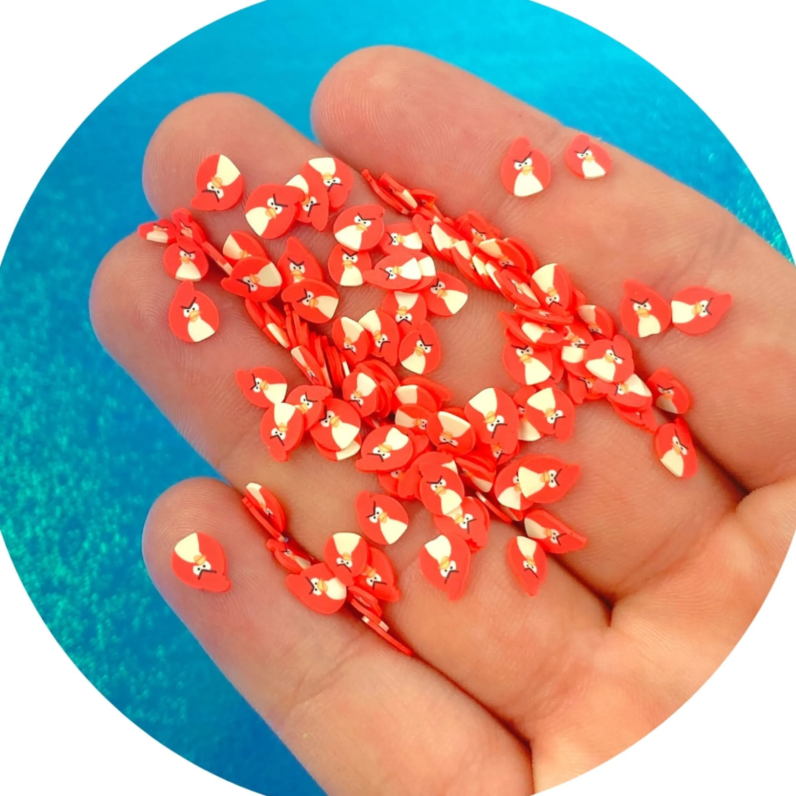 Slime Fimo Slices>Dope Slime Happy Bird Fimo Slices