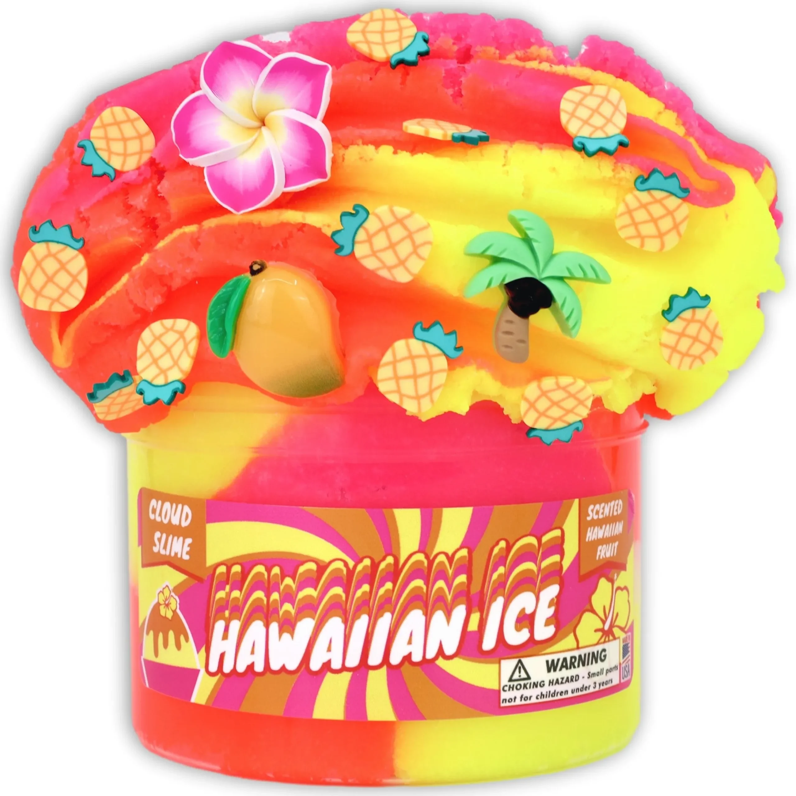Cloud Slime|Clear Base Slime>Dope Slime Hawaiian Ice