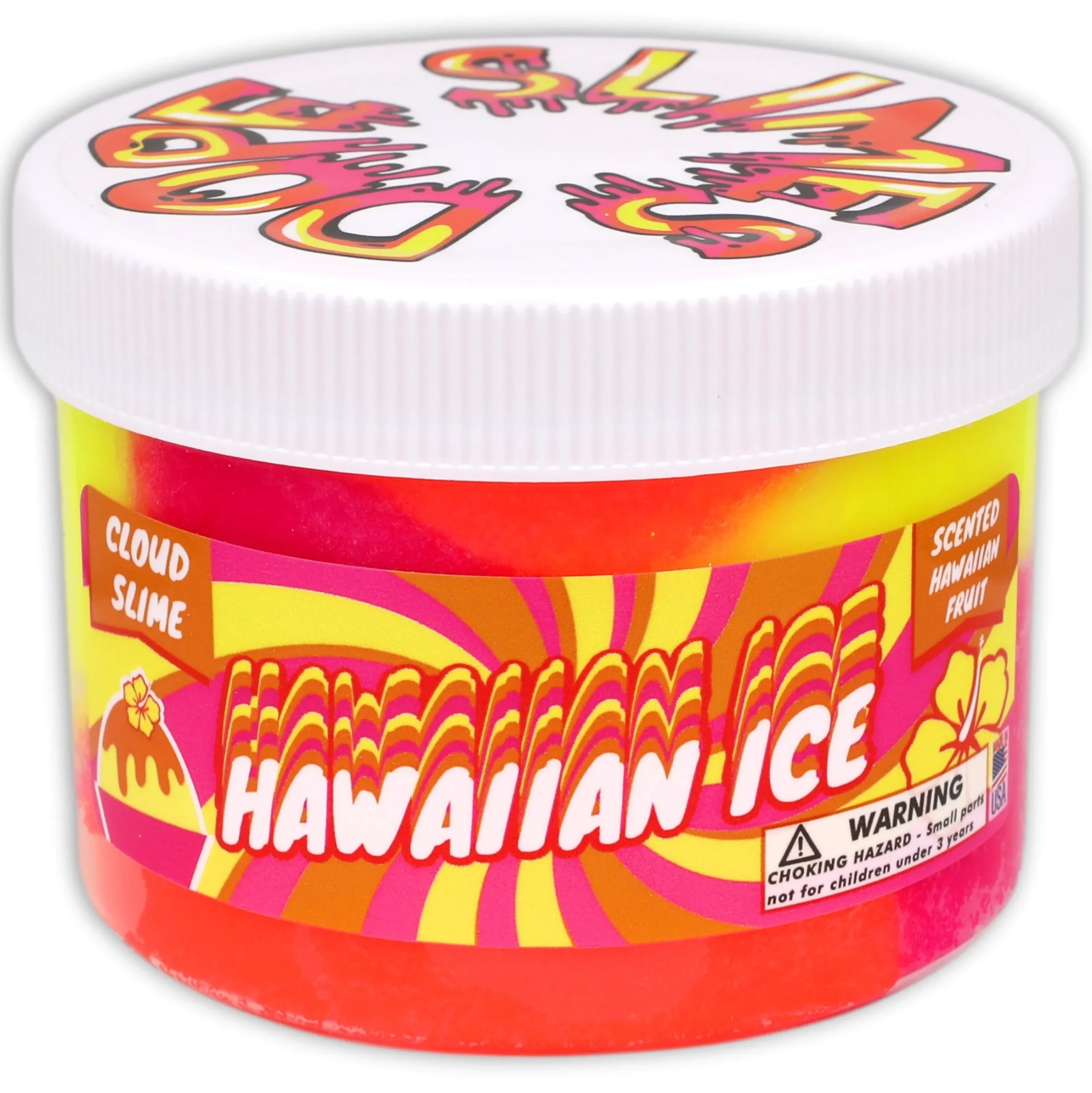 Cloud Slime|Clear Base Slime>Dope Slime Hawaiian Ice