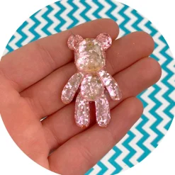 Slime Charms>Dope Slime Holographic Glitter Bear Charms