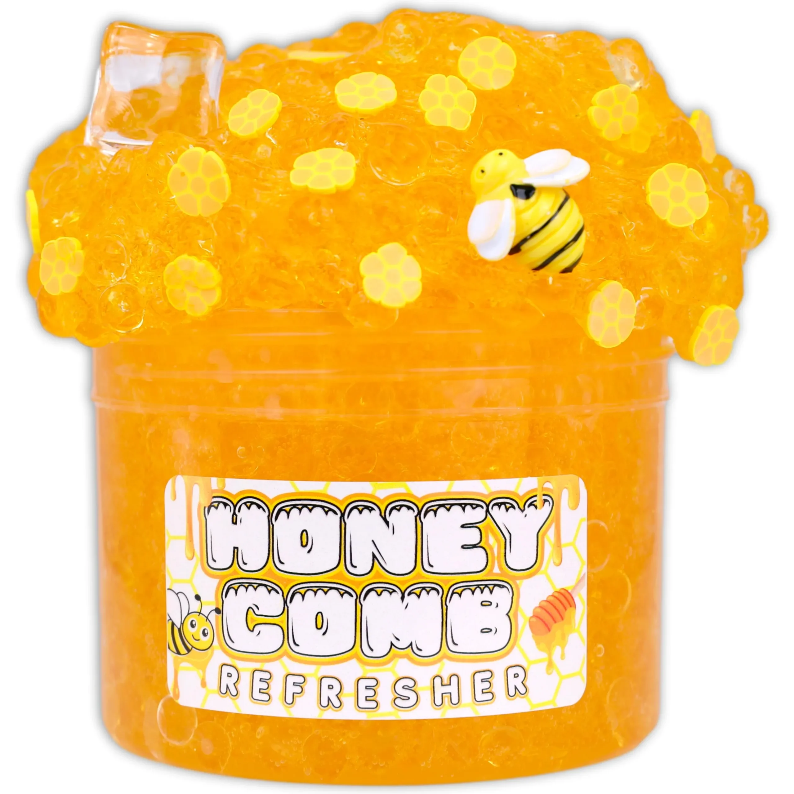 Clear Base Slime|Beaded Slime>Dope Slime Honey Comb Refresher