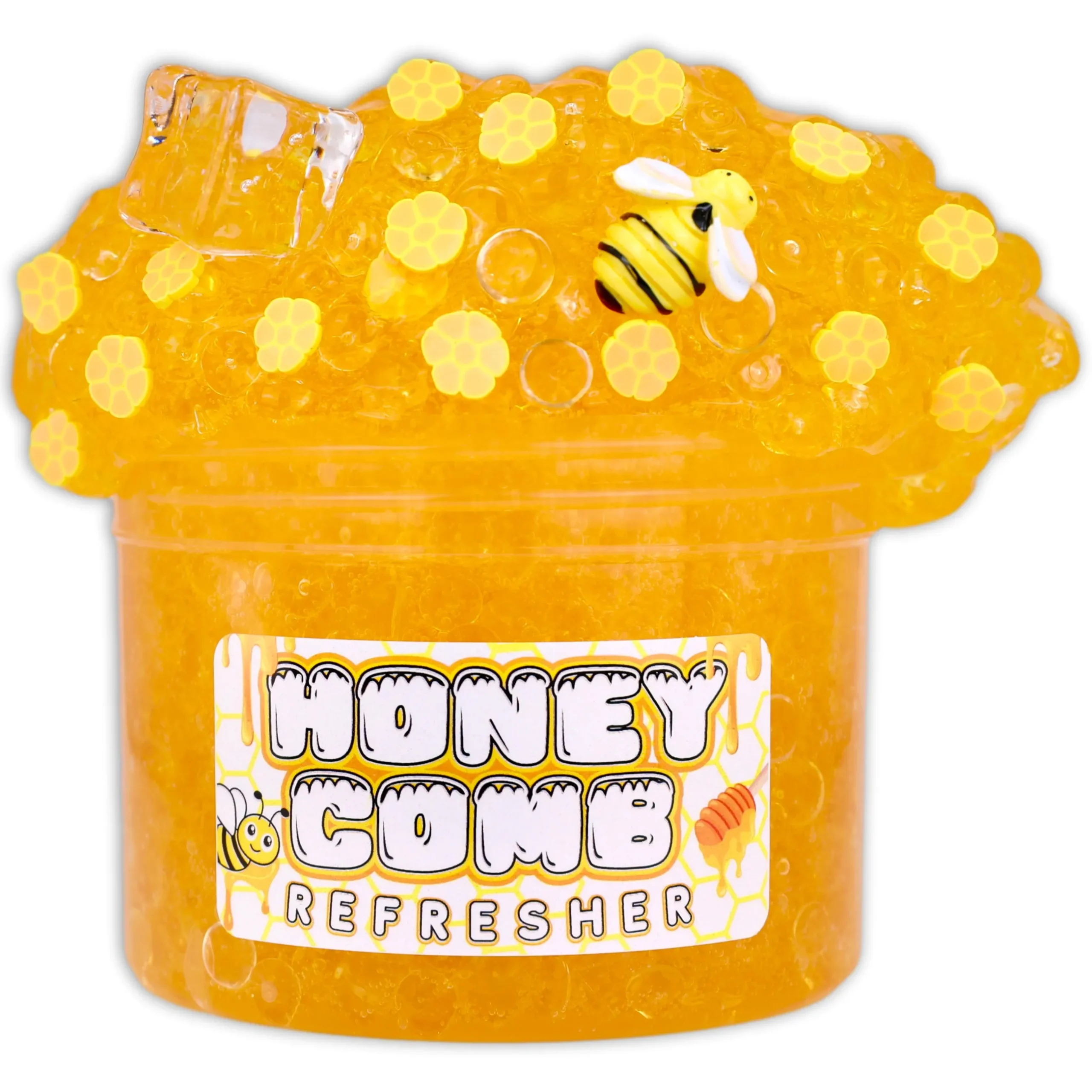 Clear Base Slime|Beaded Slime>Dope Slime Honey Comb Refresher