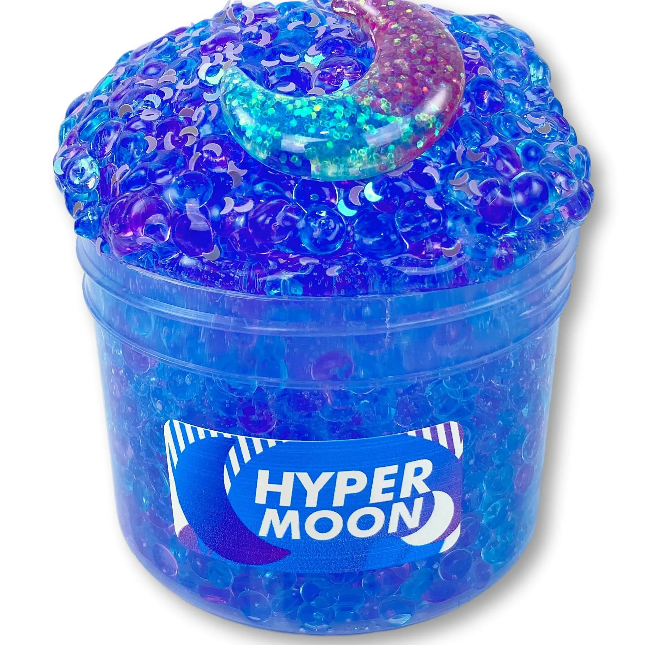 Clear Base Slime|Beaded Slime>Dope Slime Hypermoon