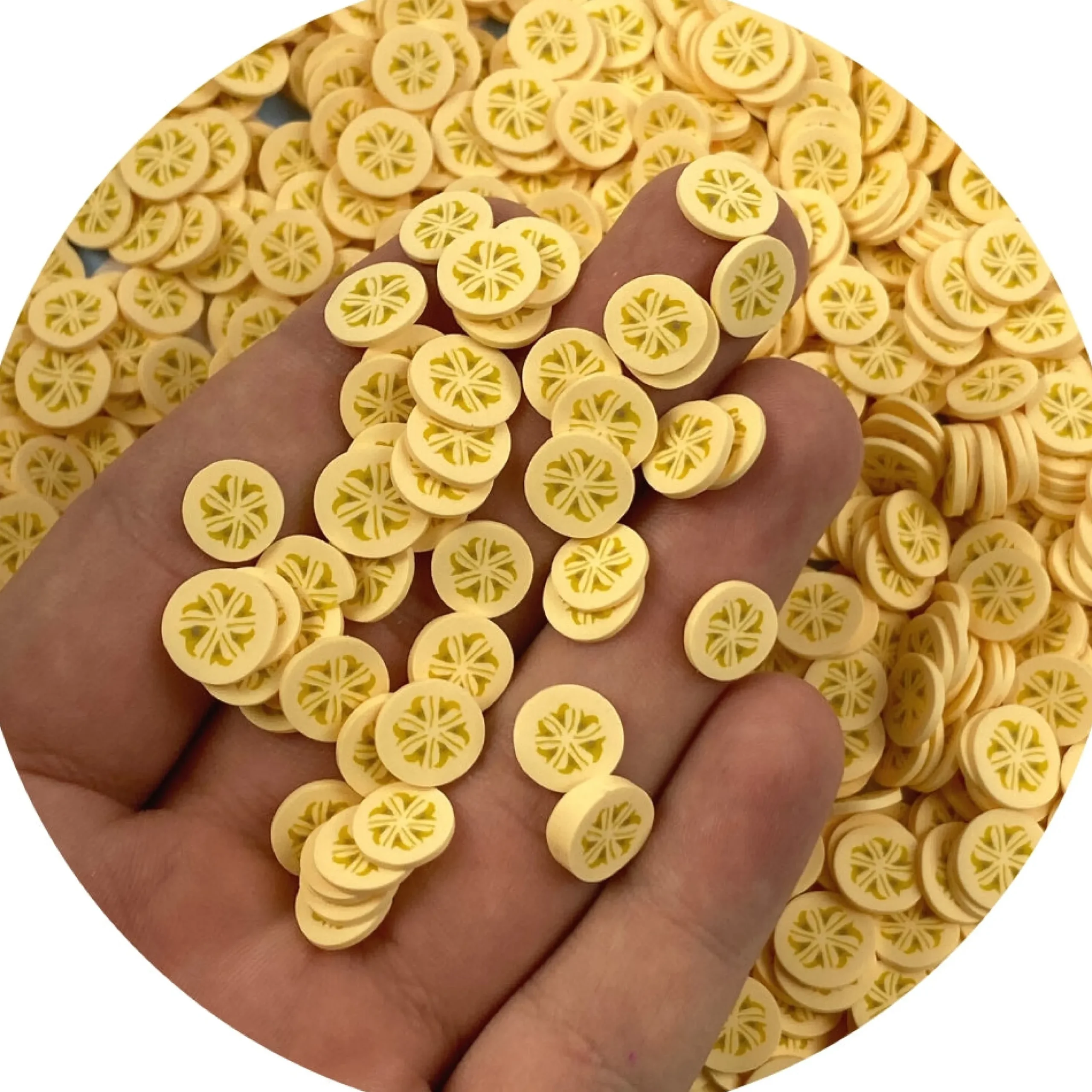 Slime Fimo Slices>Dope Slime Jumbo Banana Fimo Slices