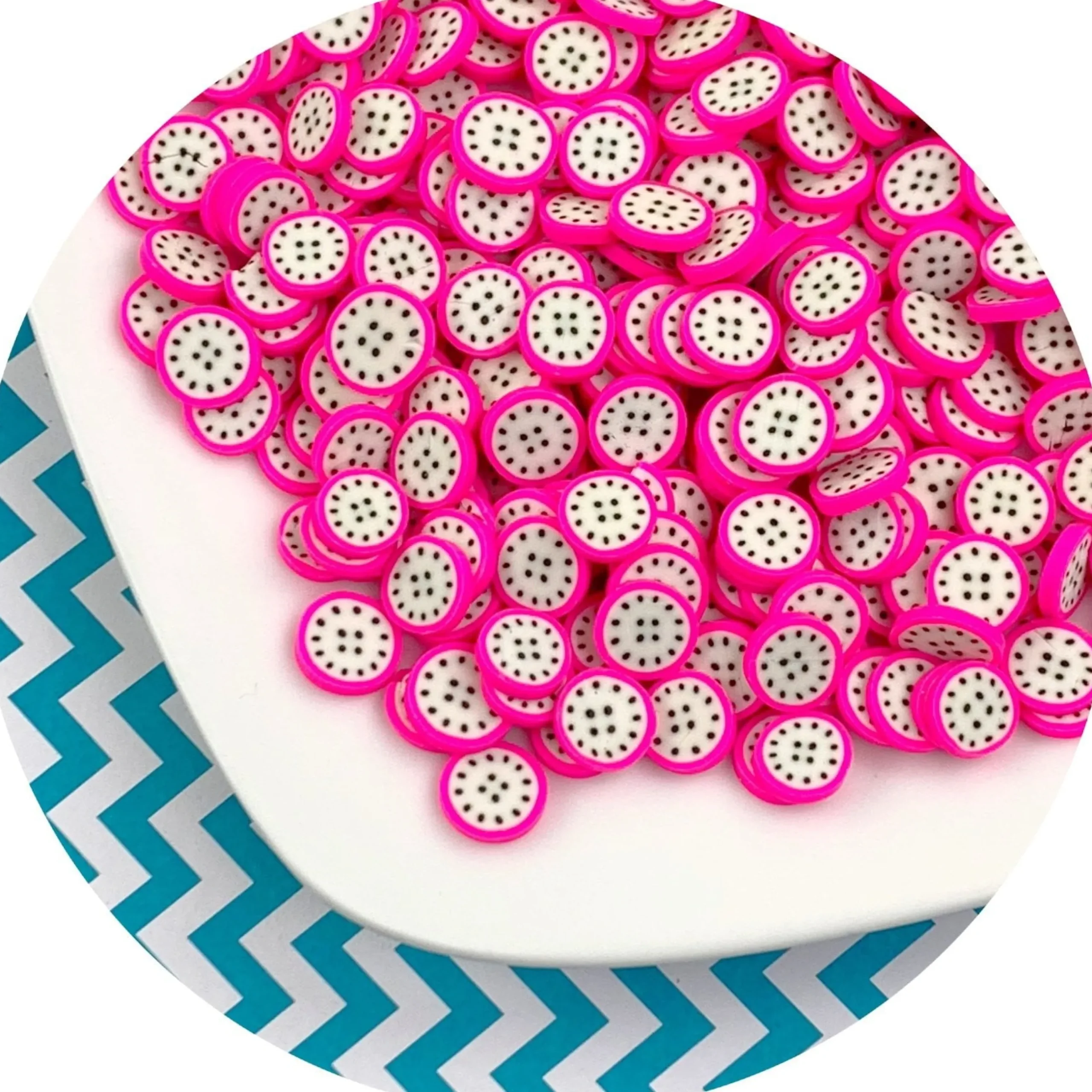 Slime Fimo Slices>Dope Slime Jumbo Dragon Fruit Fimo Slices